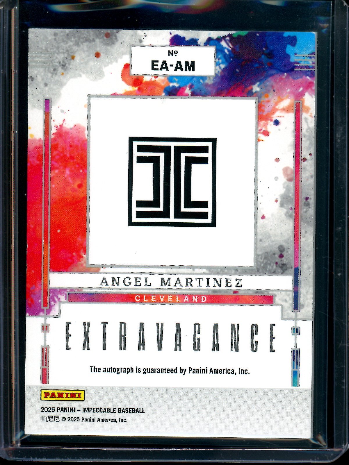 2025 Panini Impeccable Angel Martinez Extravagance Autograph /25 Guardians - Trading Card Market