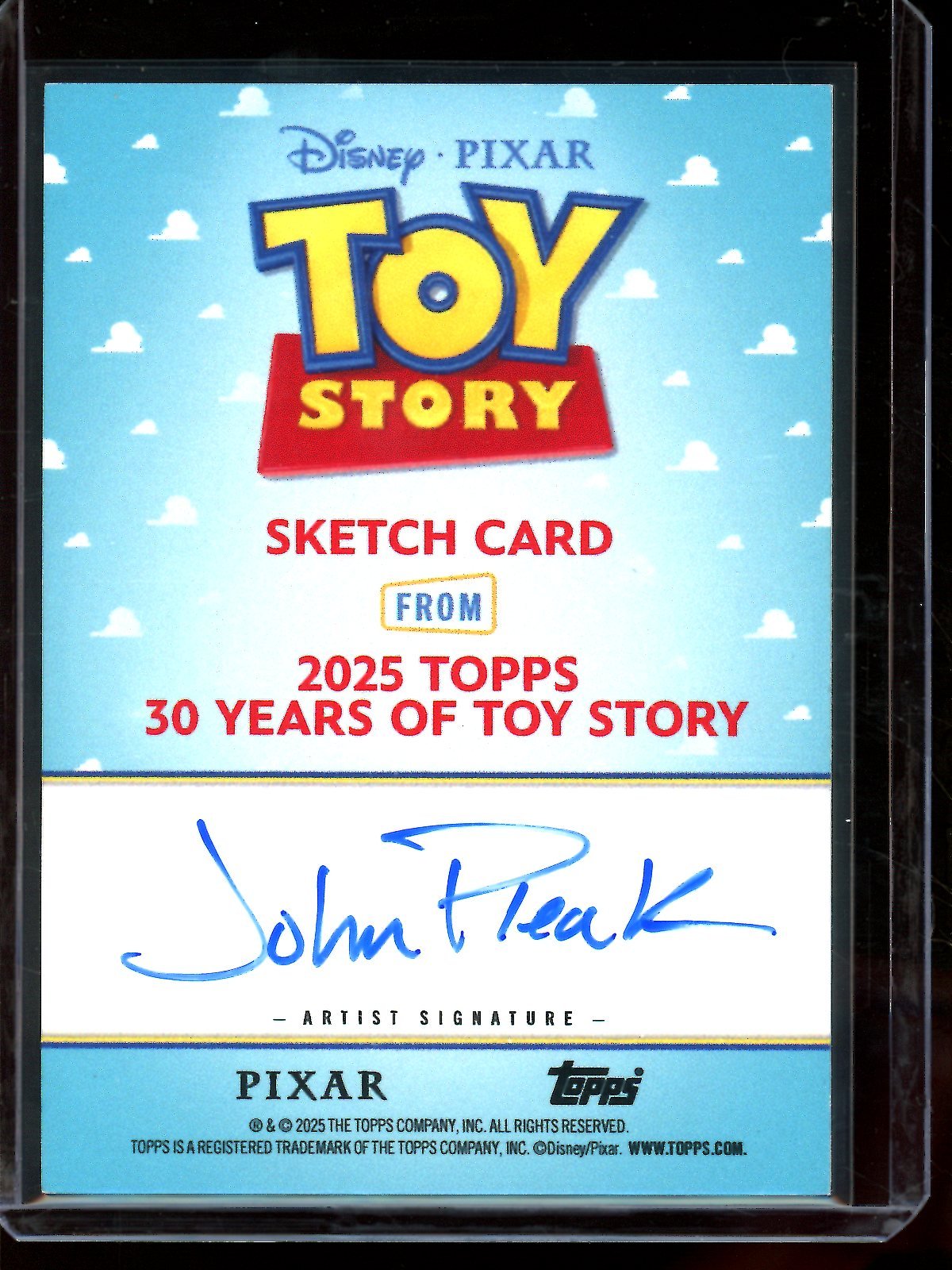 2025 Topps 30 Years of Toy Story Dinosour 1/1 Sketch Card John Pleak - Trading Card Market