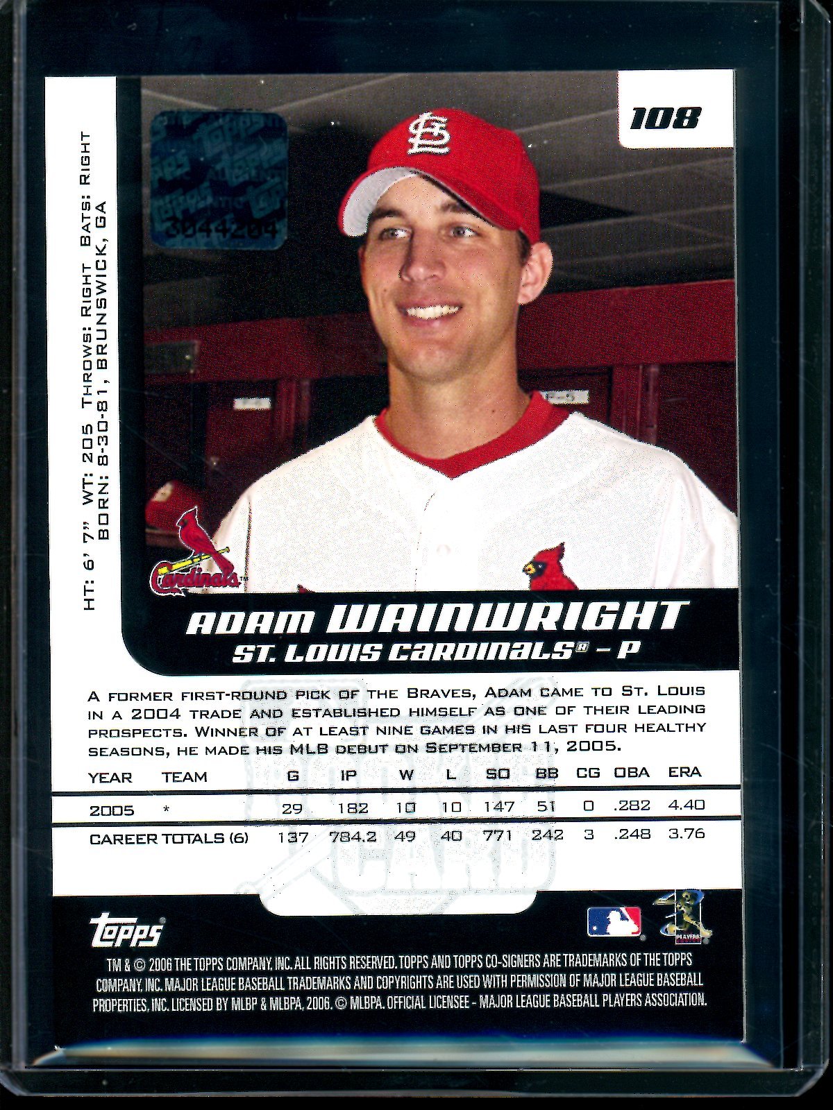 2006 Topps Co Signers Adam Wainwright Rookie Autograph Cardinals - Trading Card Market