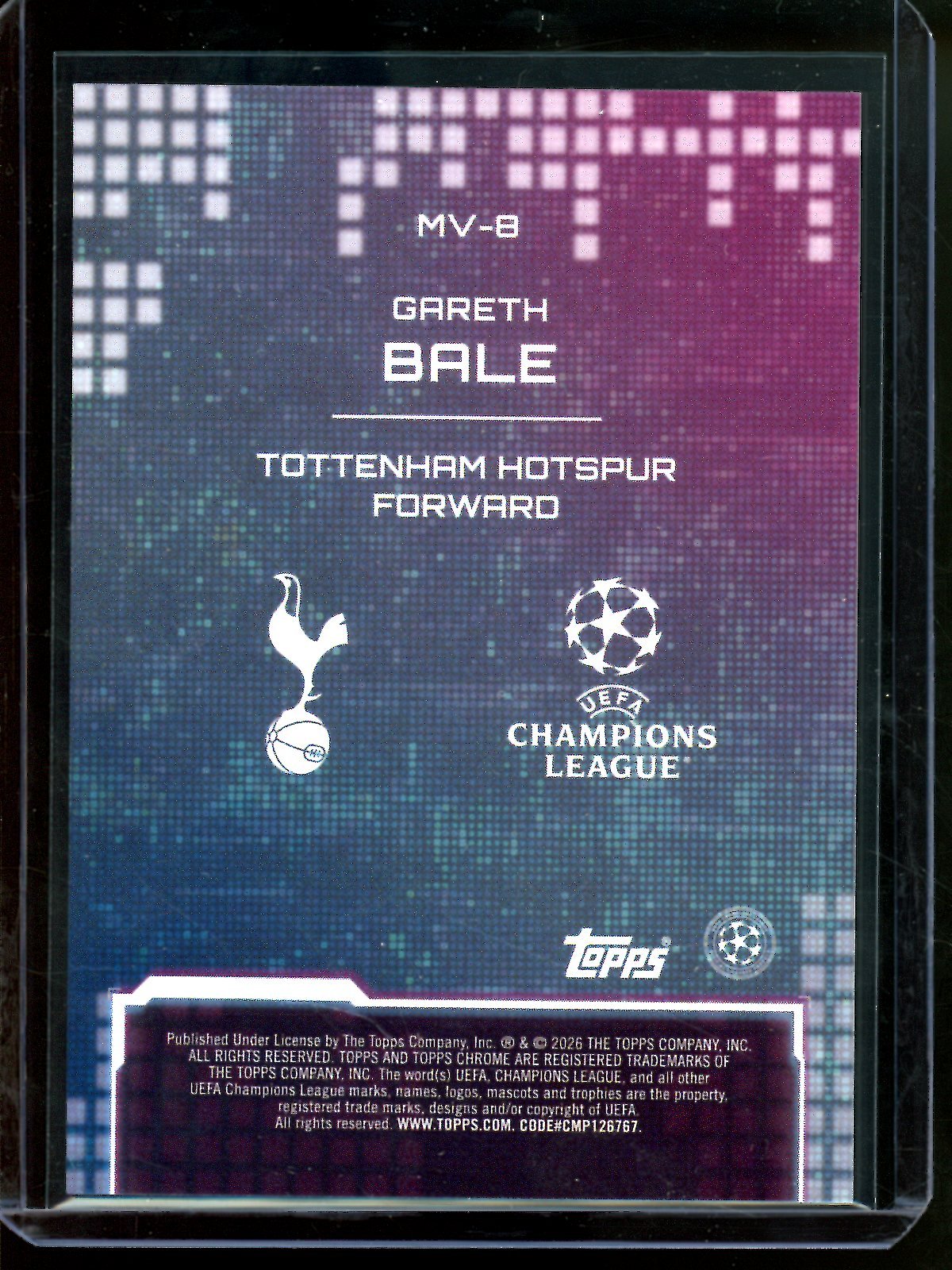 2026 Topps Chrome Gareth Bale MetaVerse SP Tottenham - Trading Card Market