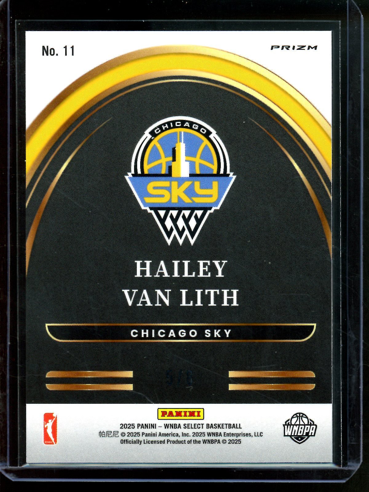 2025 Panini Select Hailey Van Lith Rookie Future /8 Sky - Trading Card Market