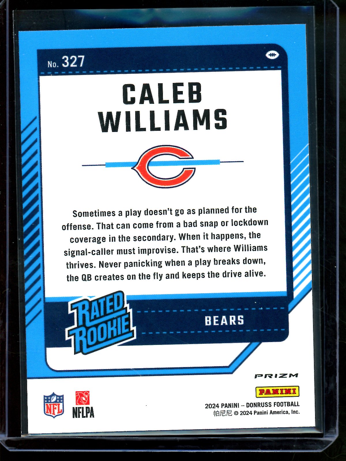 2024 Panini Optic Caleb Williams Pink Rated Rookie Holo Bears