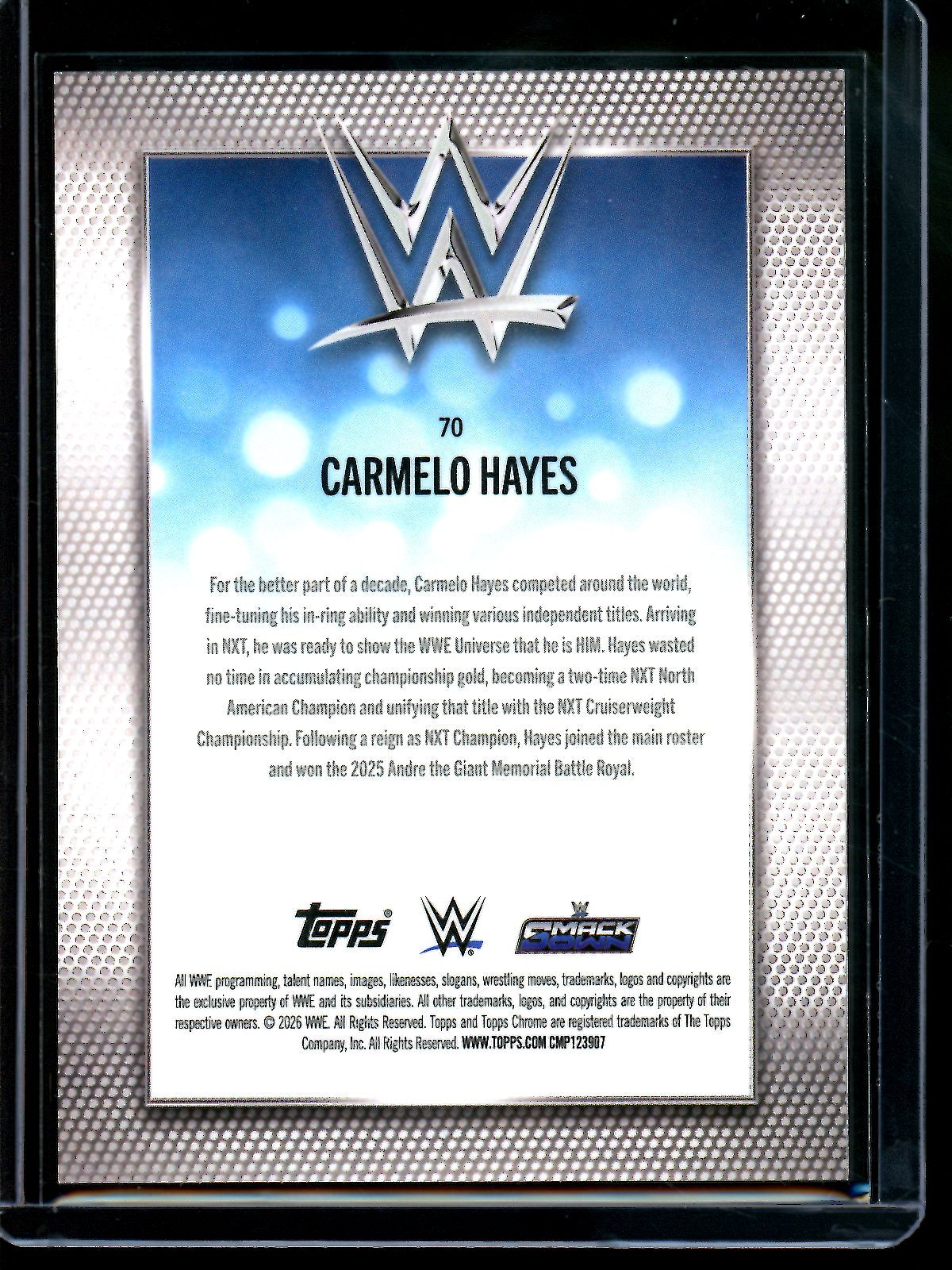 2026 Topps Sapphire Carmelo Hayes Red Sapphire Refractor /5