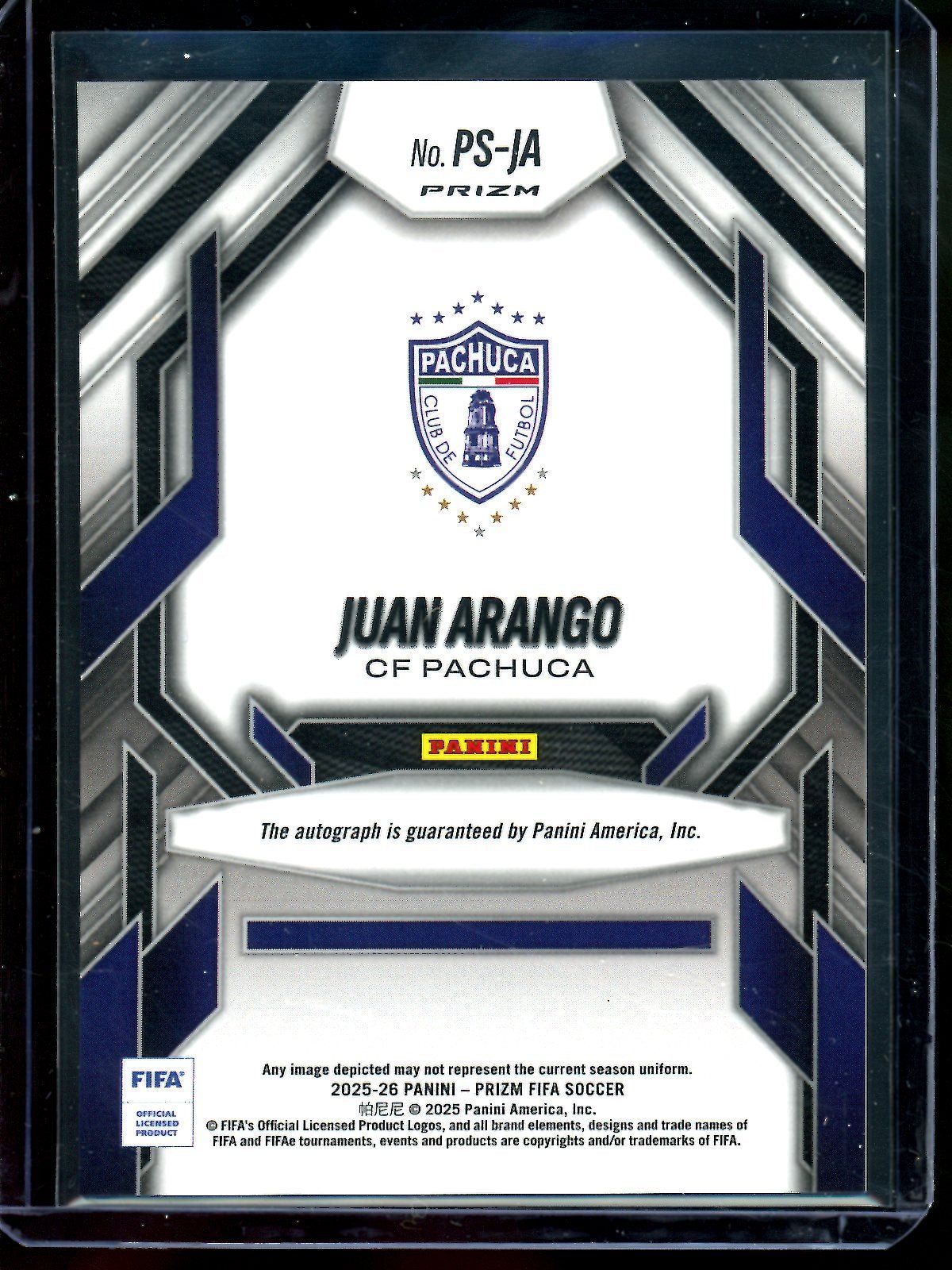 2025 Panini Prizm Juan Arango Prolific Signatures Scope Pachuca - Trading Card Market