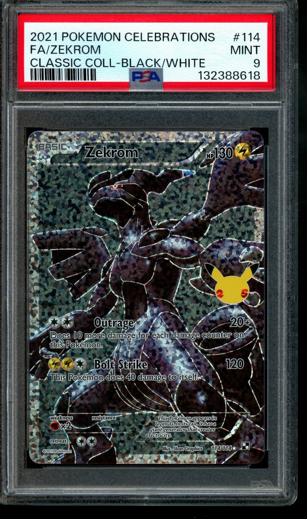 2021 Pokemon Celebrations Zekrom Classic Collection Black/White #114 PSA 9 – Trading Card Market