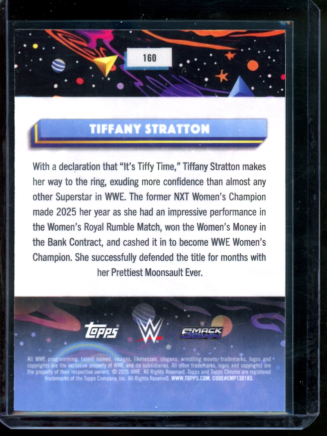 2026 Topps Cosmic Tiffany Stratton Green Sparkle /75