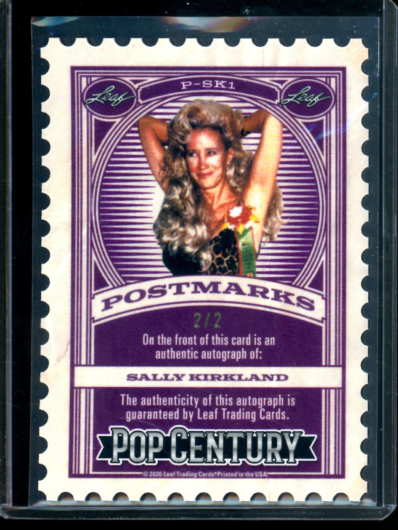 2026 Leaf Pop Century Sally Kirkland Postmarks Autograph /2 - Trading Card Market