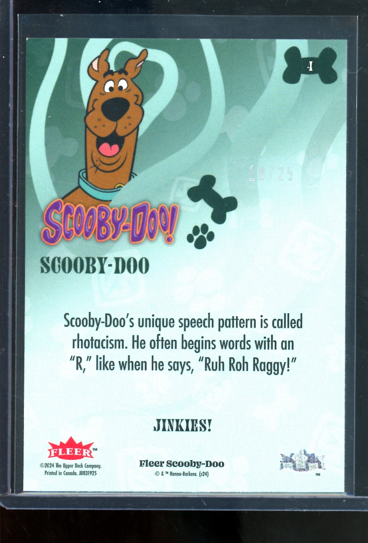 2024 Fleer Scooby-Doo Jinkies /25 - Trading Card Market