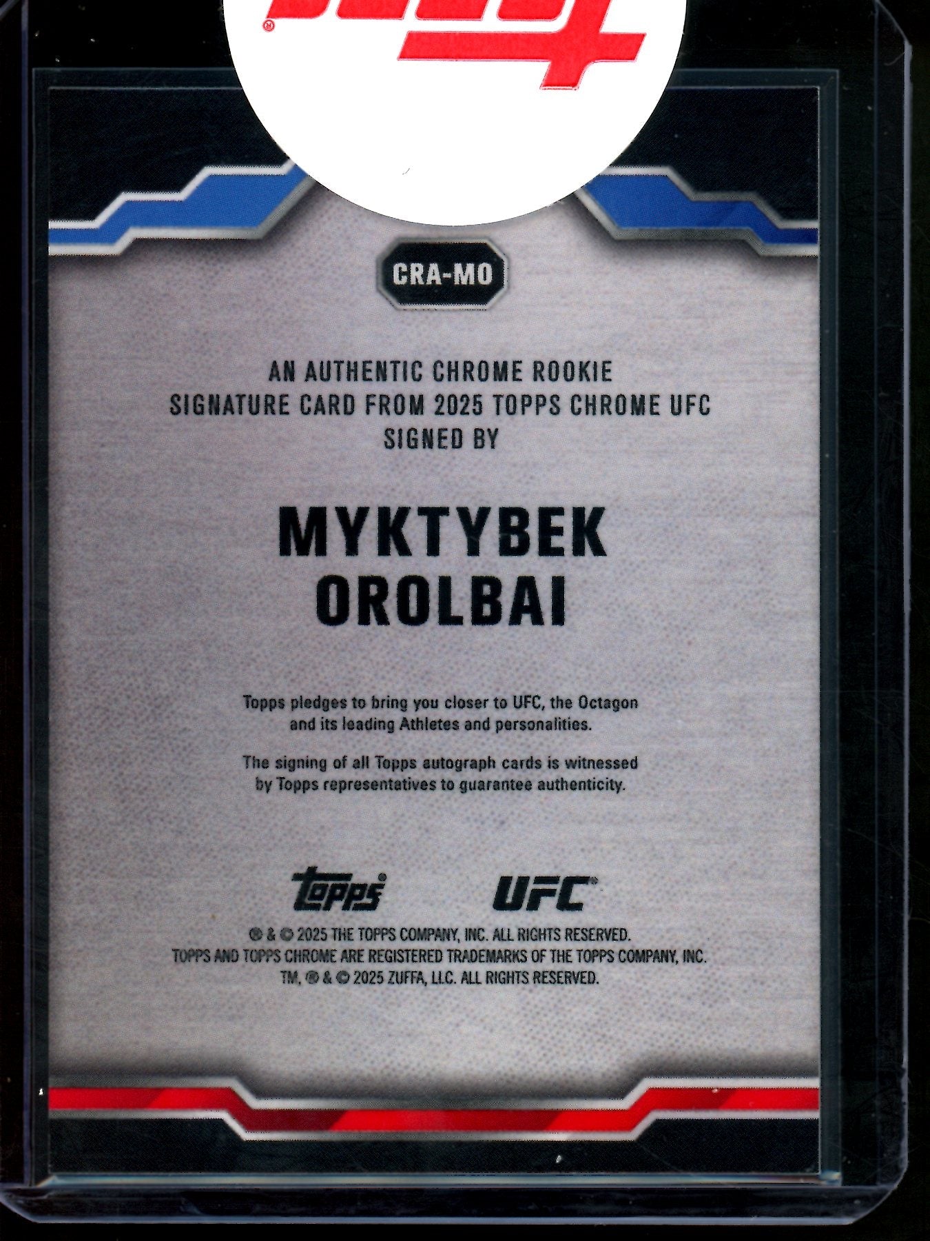 2025 Topps Chrome Myktybek Orolbai Sealed Rookie Autograph