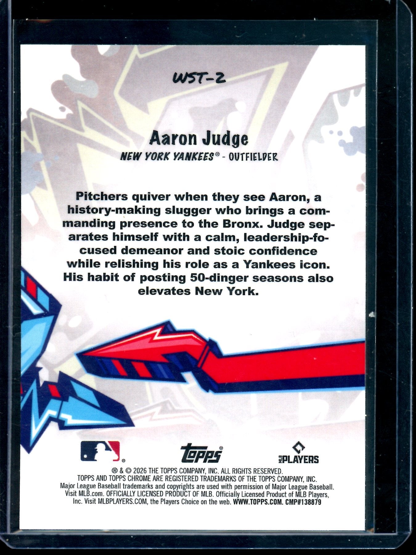 2026 Topps Chrome Aaron Judge Wild Style SP Yankees