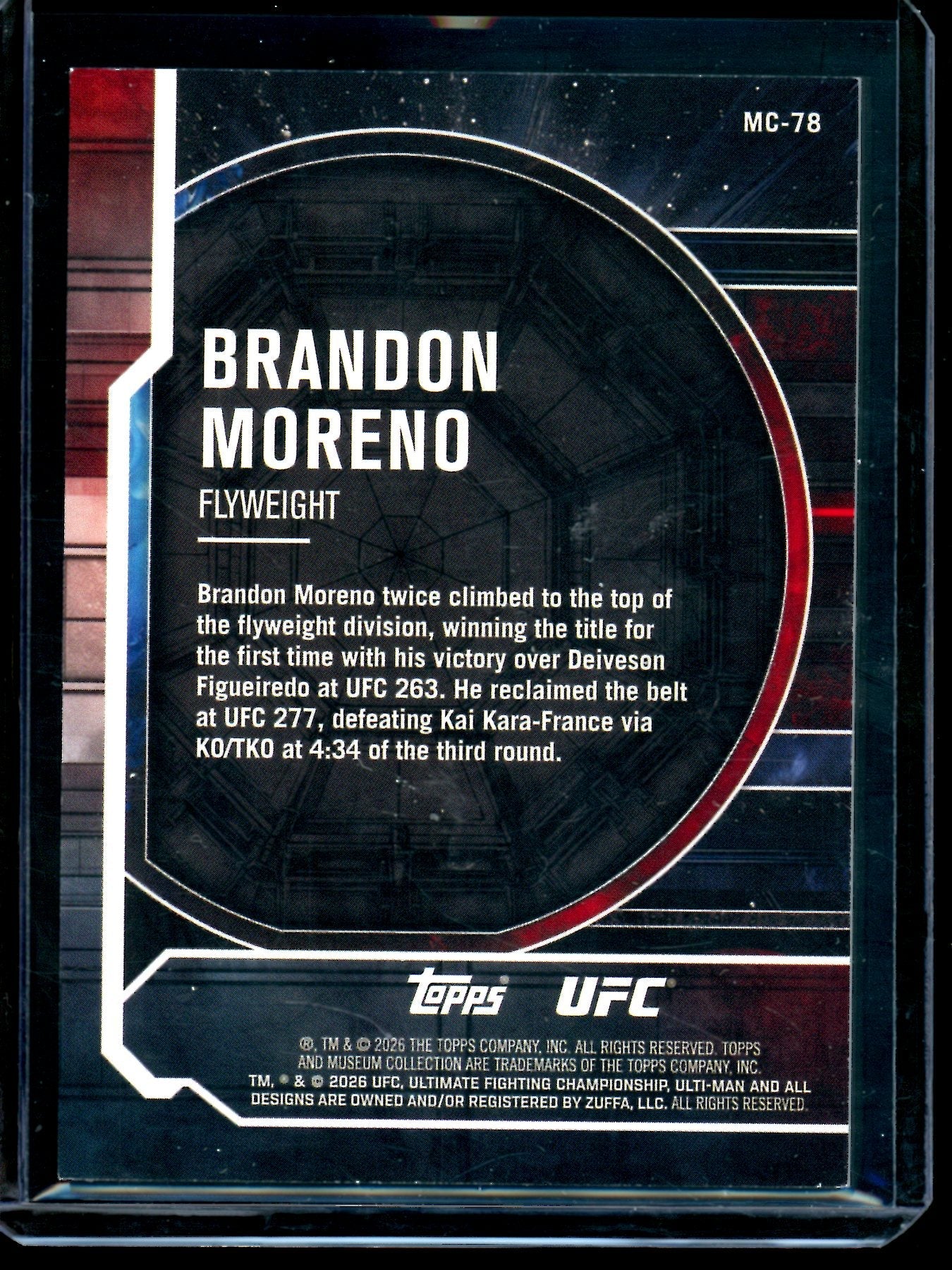 2026 Topps Museum Collection Brandon Moreno /8