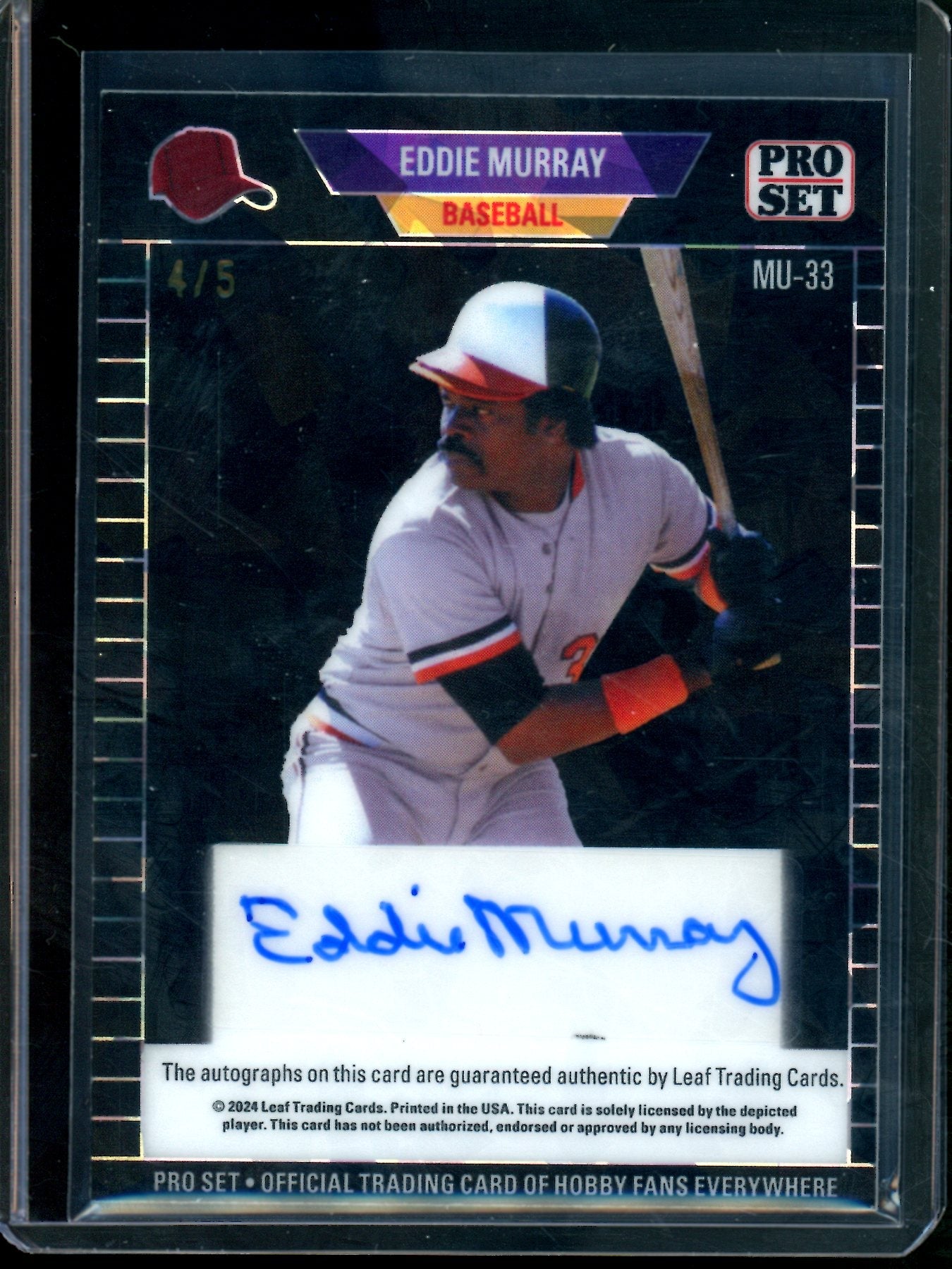2024 Leaf Metal Reggie Jackson / Eddie Murray Dual Black Autograph /5