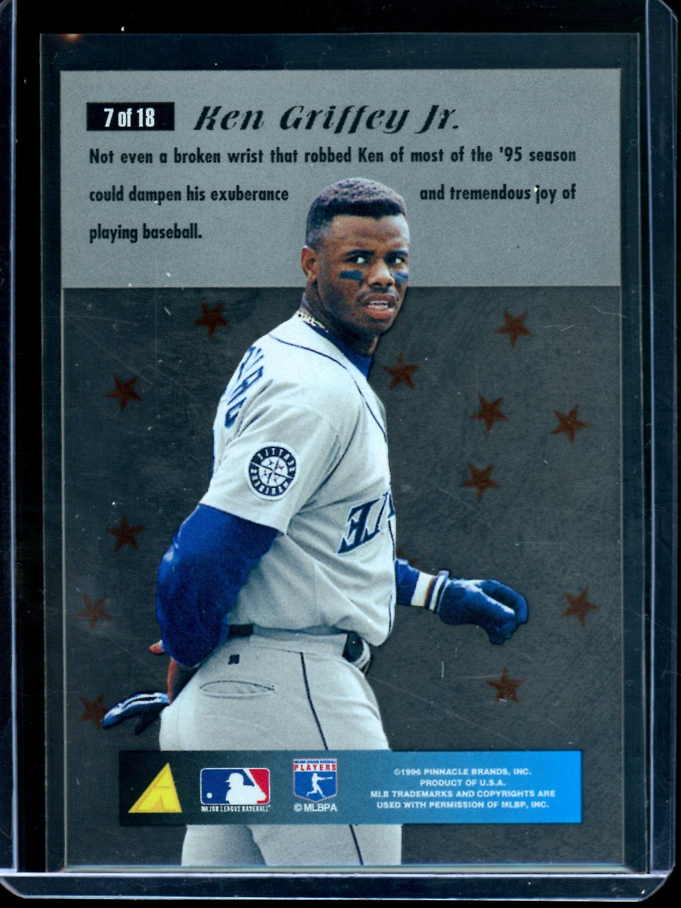 1996 Pinnacle Pinnacle Ken Griffey Jr Essence of the Game Mariners