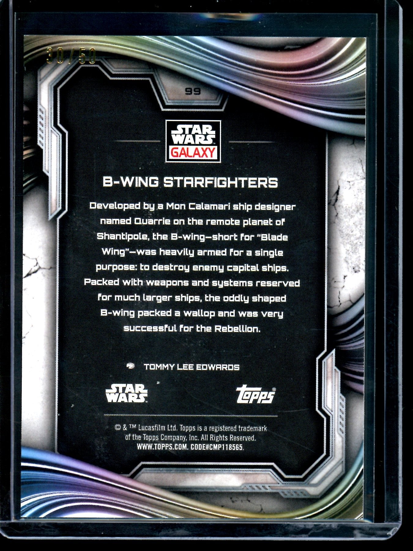 2026 Topps Galaxy B-Wing Starfighters /50 - Trading Card Market