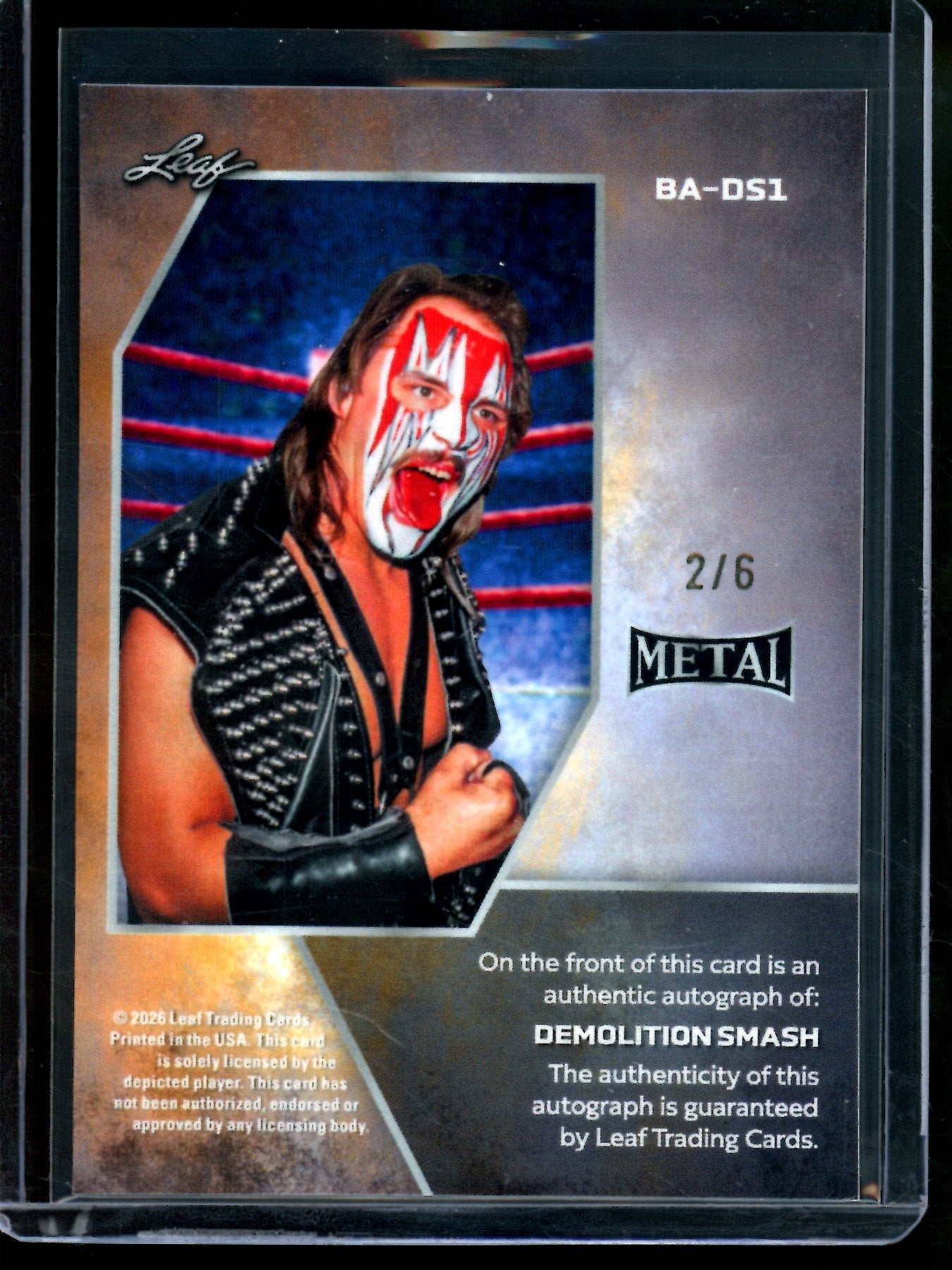 2026 Leaf Ring Kings Demolition Smash Autograph /6 - Trading Card Market
