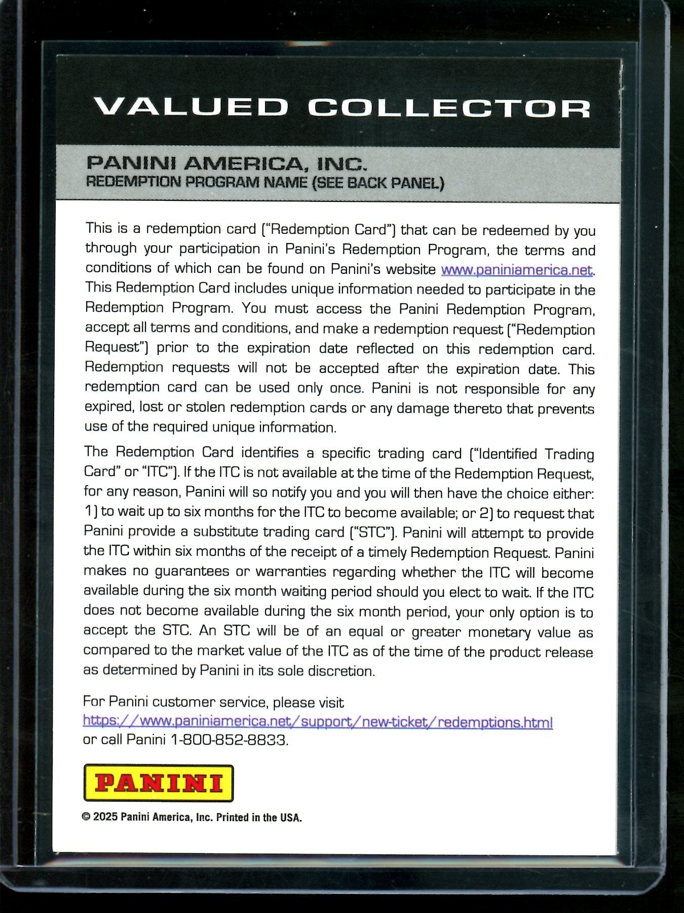 2025 Panini Prizm Damian Lillard Autograph Redemption Trailblazers
