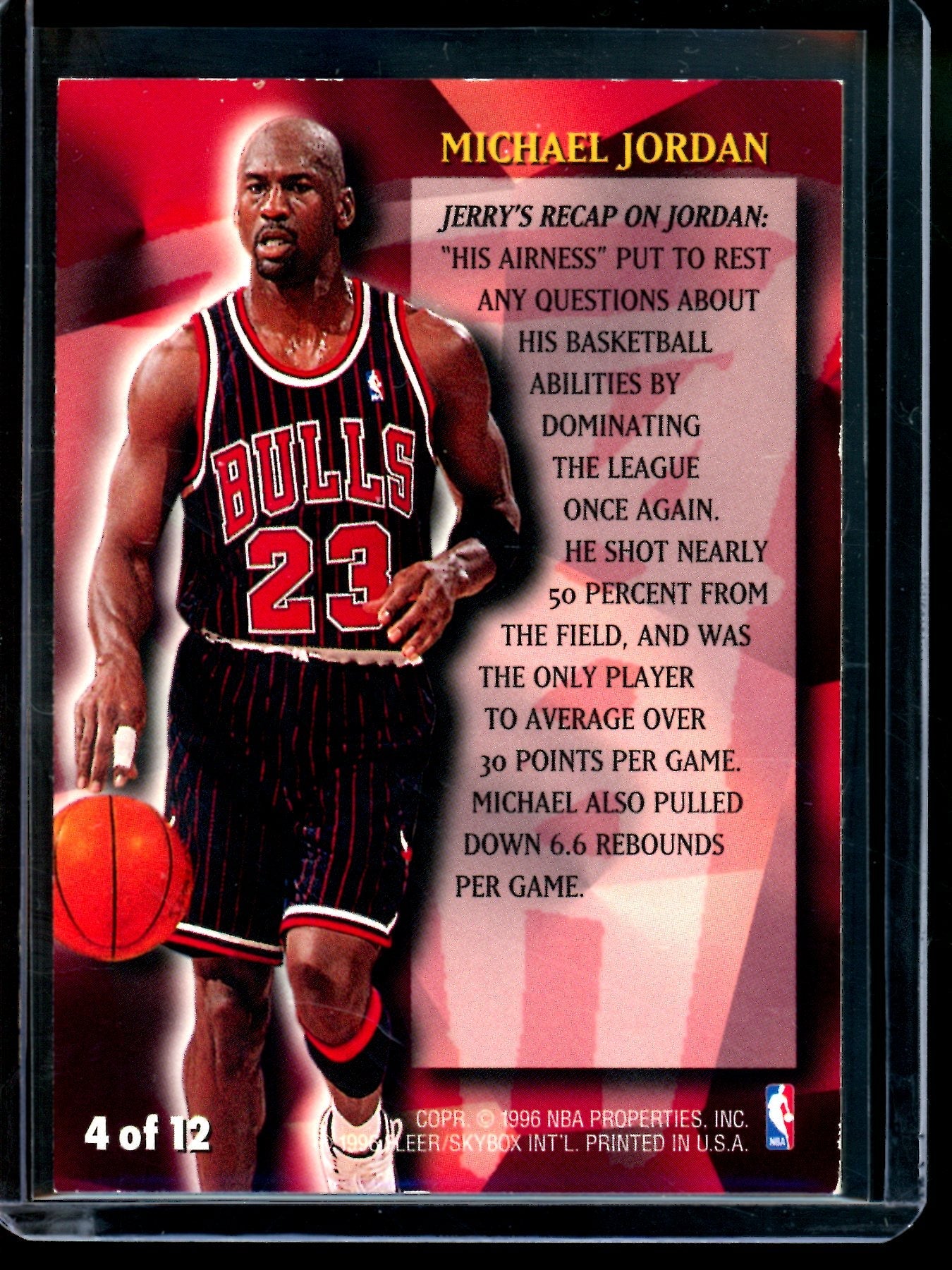 1996 Fleer Michael Jordan Stackhouse's All-Fleer Bulls
