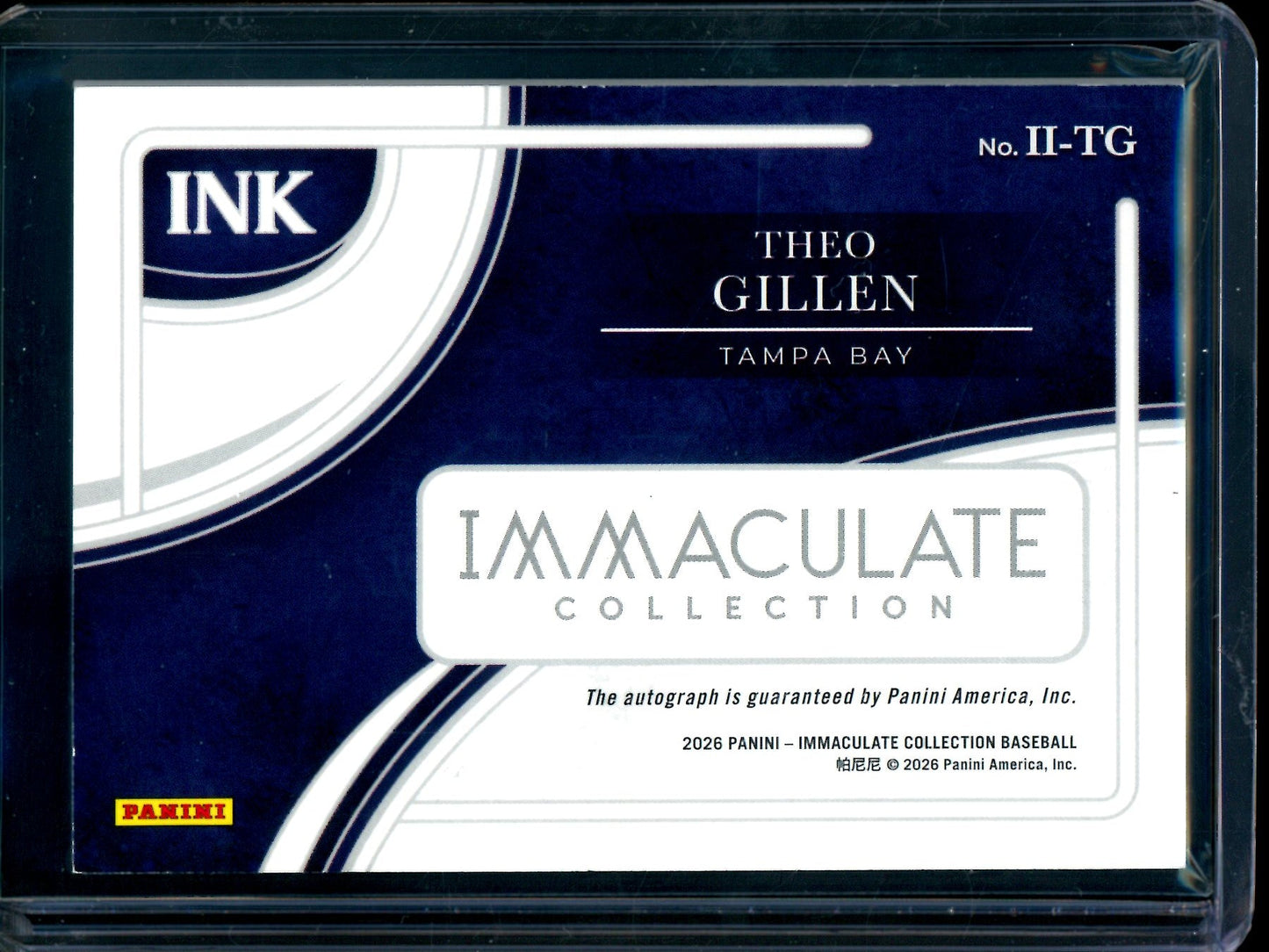 2026 Panini Immaculate Theo Gillen Autograph /99 Rays
