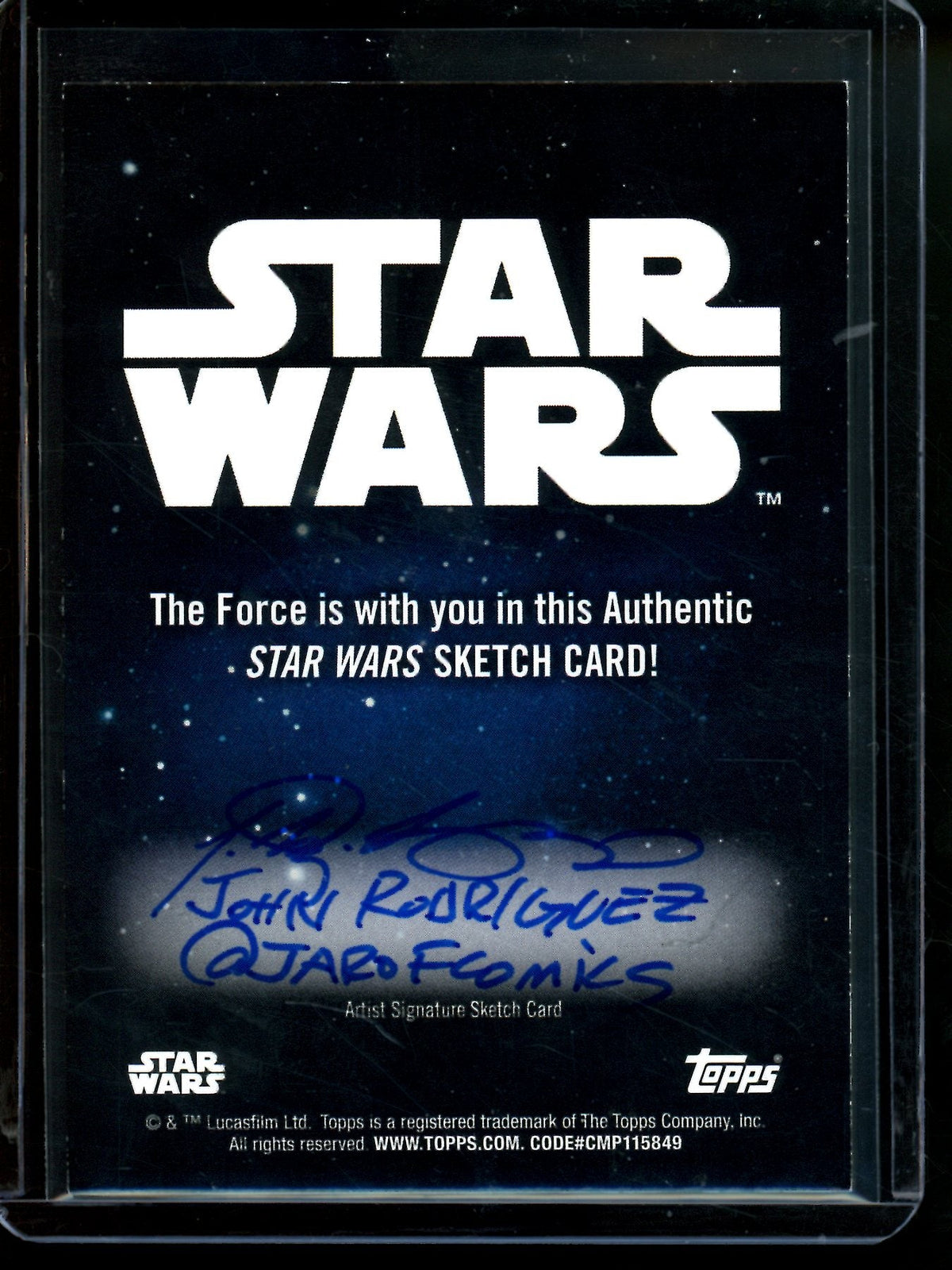 2026 Topps Galaxy Garindan ezz Zavor Sketch Card - John Rodriguez - Trading Card Market