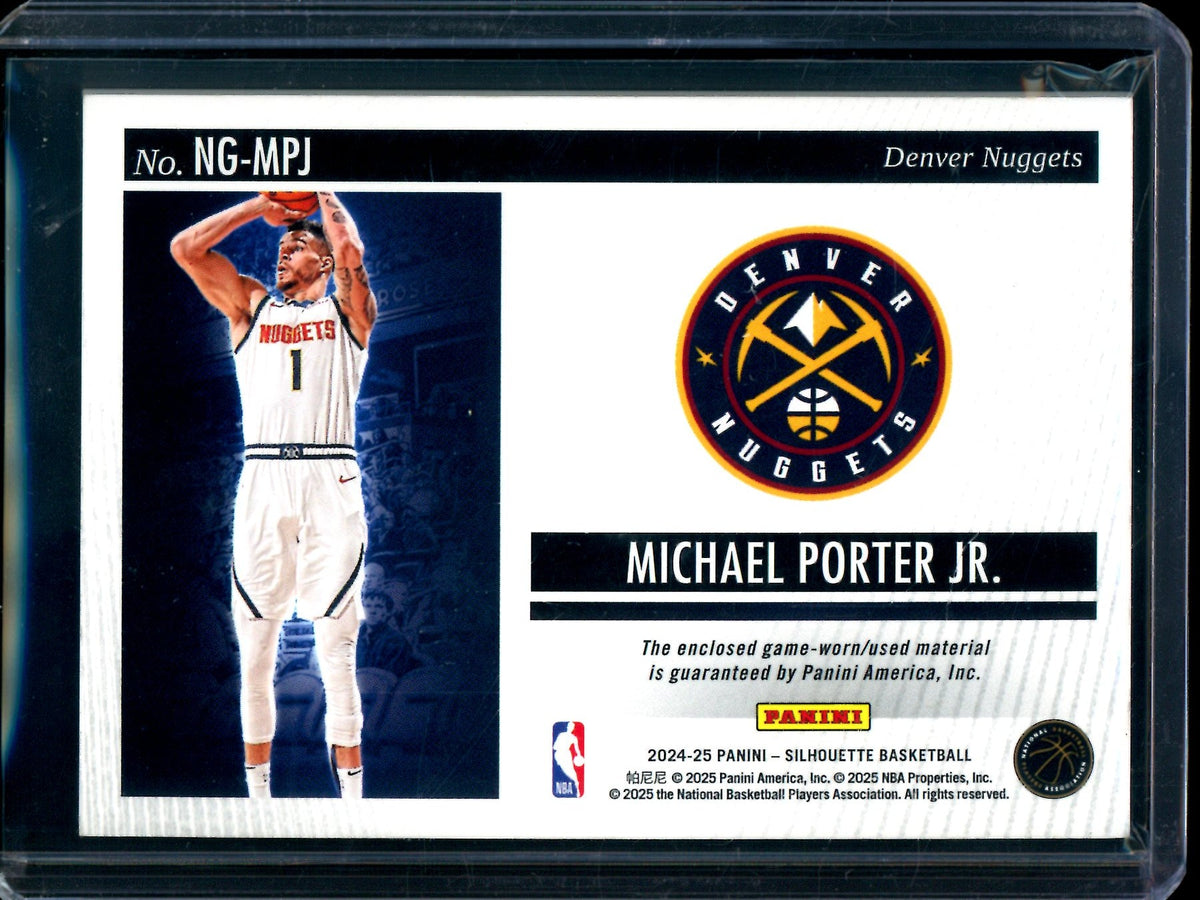 2024 Panini Silhouette Michael Porter Jr. Championship Tag Relic /10 Nuggets - Trading Card Market