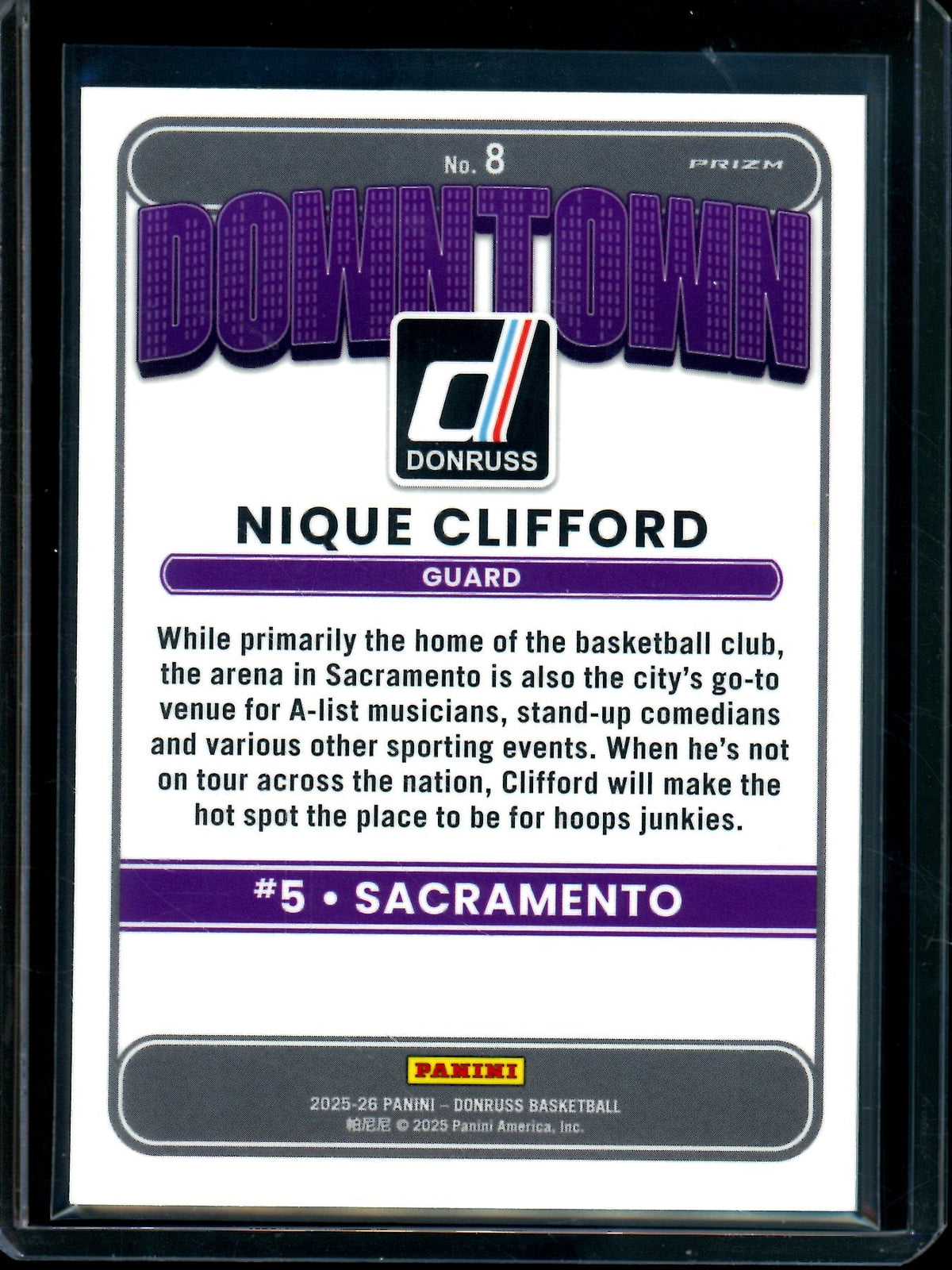 2025 Panini Donruss Nique Clifford Downtown Case Hit Rookie Kings - Trading Card Market