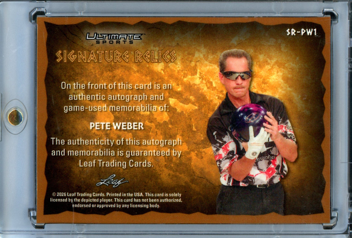 2026 Leaf Ultimate Pete Weber Signature Relics Quad /25 - Trading Card Market
