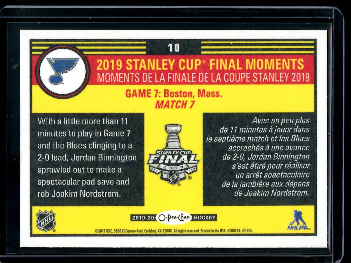 2019 O-Pee-Chee Binnington Dazzles 10 Blues - Trading Card Market
