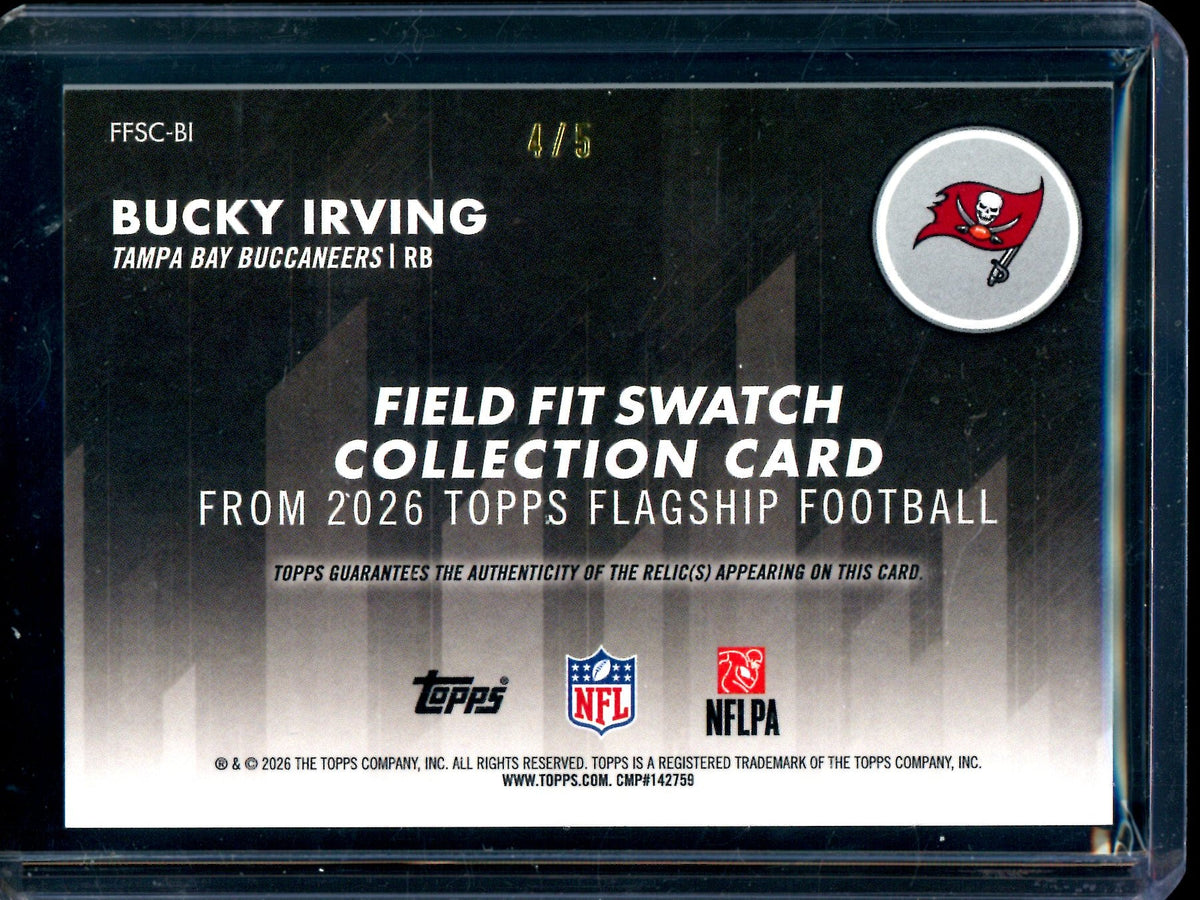 2026 Topps Flagship Bucky Irving Field Fit Swatch /5 Buccaneers - Trading Card Market