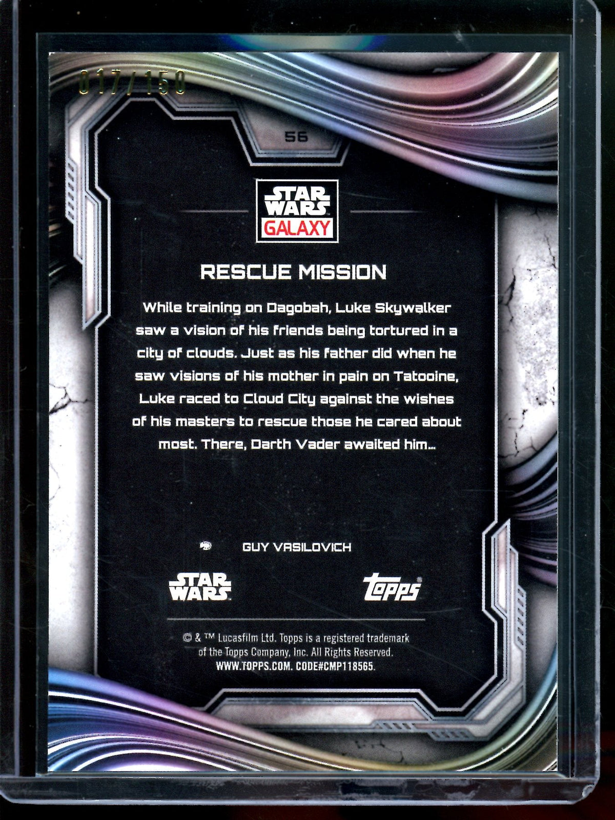 2026 Topps Galaxy Rescue Mission /150 #56