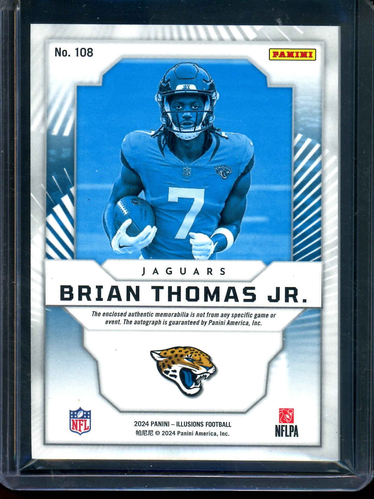 2024 Panini Illusions Brian Thomas Jr First Impressions Rookie Patch Autograph /299 Jaguars - Trading Card Market
