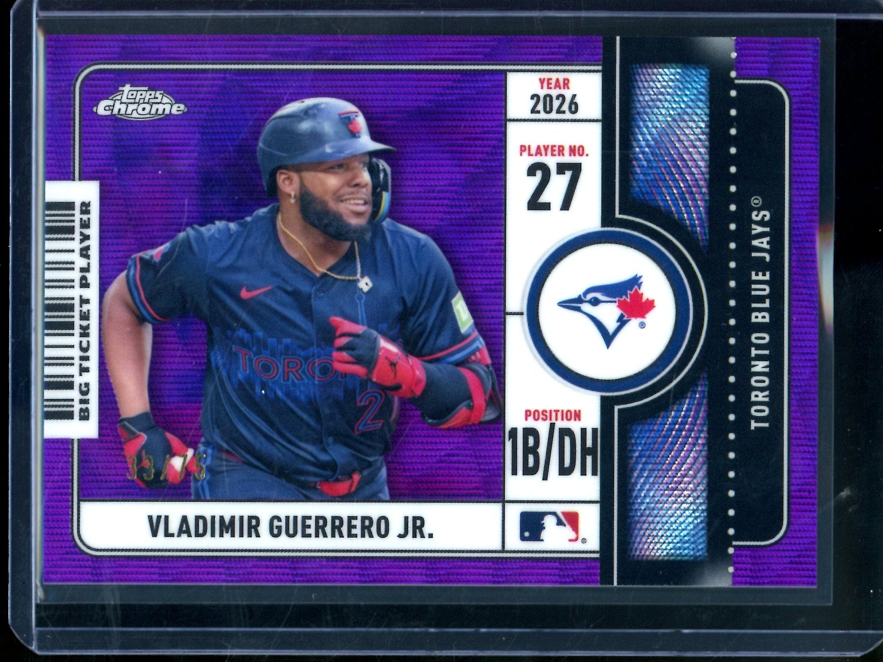 2026 Topps Chrome Vladimir Guerrero Jr. Big Ticket Player Purple