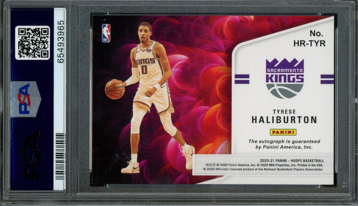 2020/21 Panini Hoops Tyrese Haliburton Rookie RC Hot Signatures PSA 9 Pacers - Trading Card Market