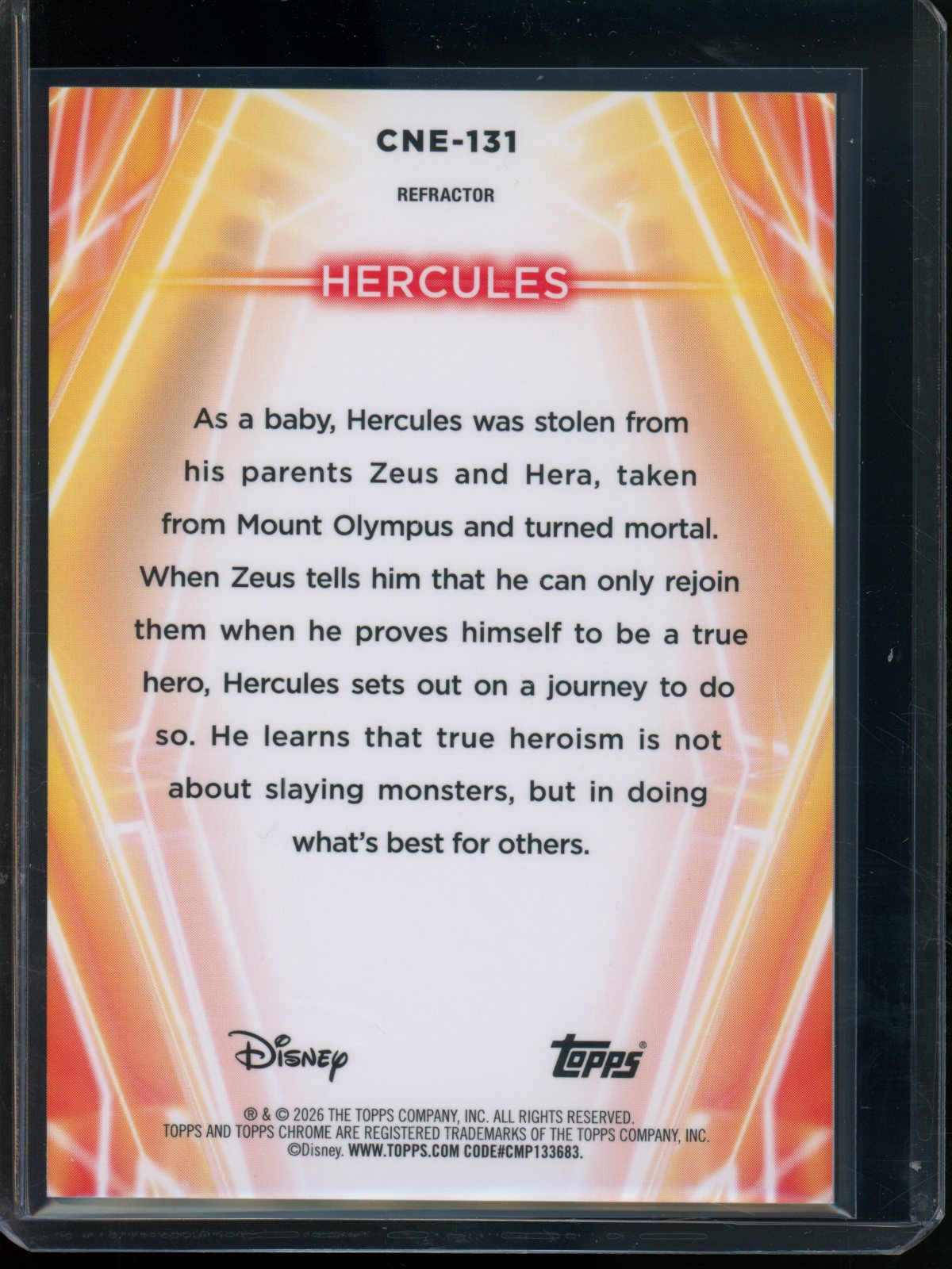 2026 Topps Chrome Hercules Refractor /199 #CNE-131