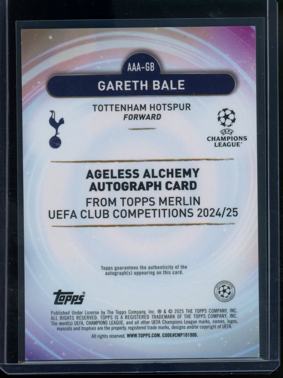 2025/26 Topps Merlin Gareth Bale Ageless Alchemy Orange Refractor Autograph /25 Tottenham - Trading Card Market