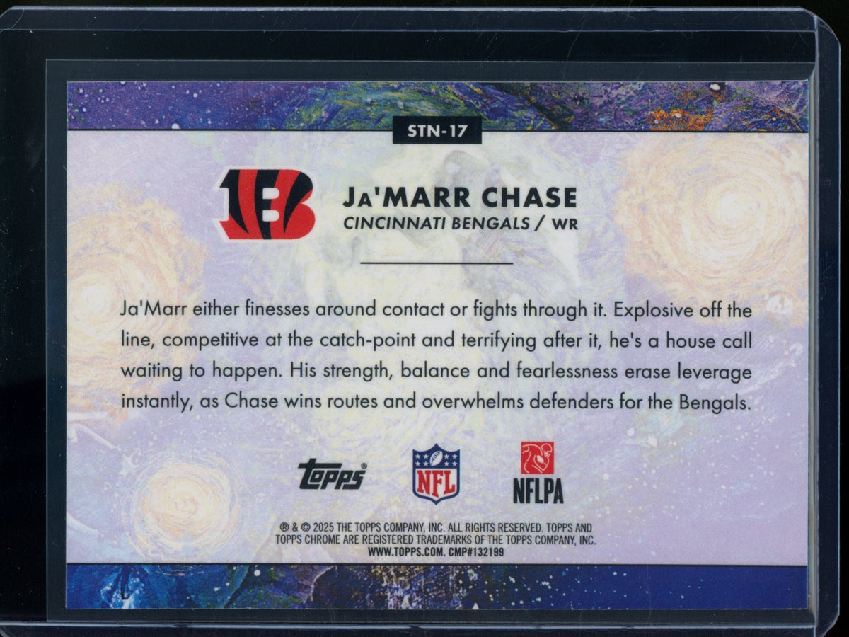2025 Topps Chrome Cosmic Ja'Marr Chase Stars In the Night SP Bengals - Trading Card Market