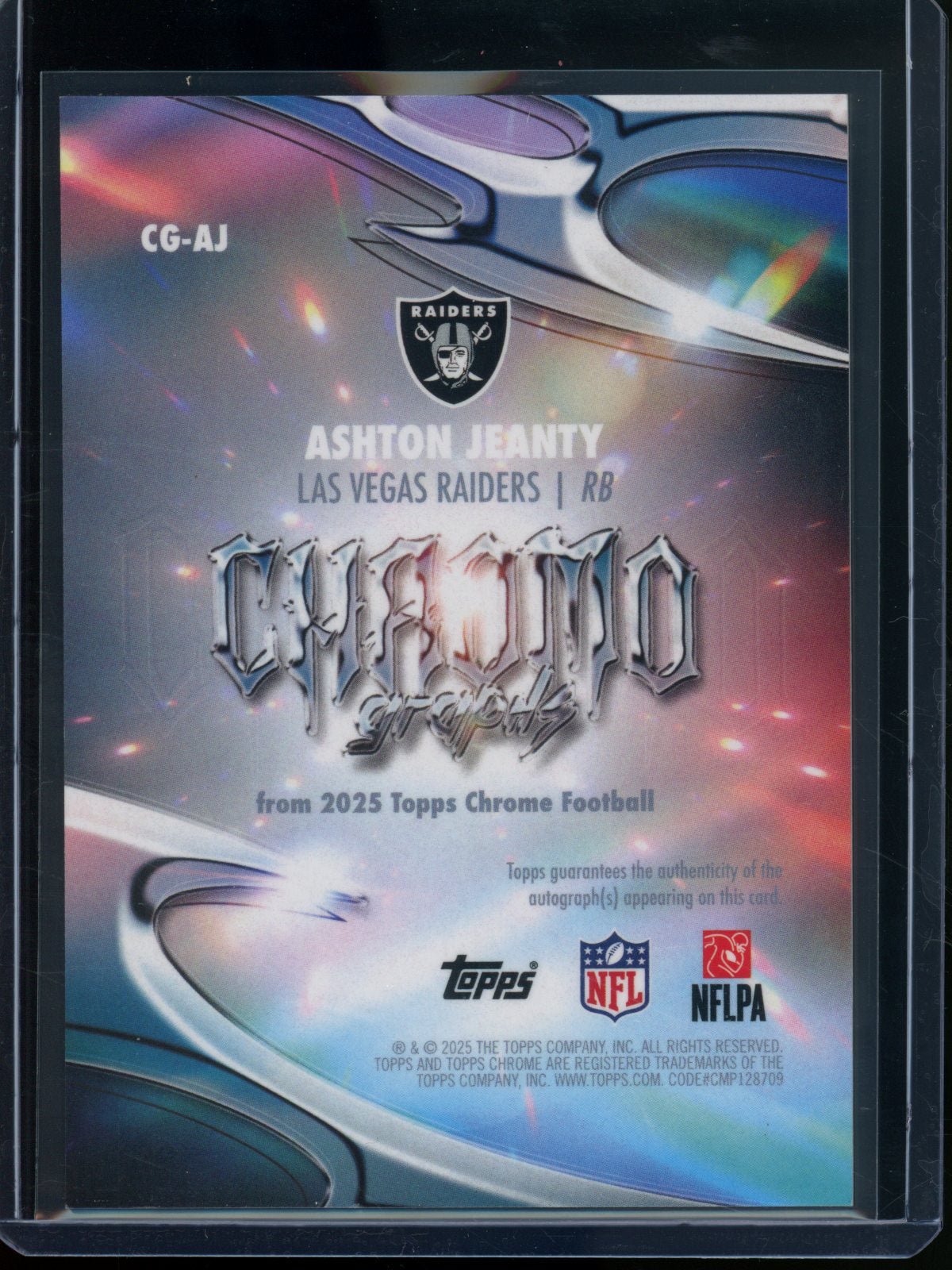 2025 Topps Chrome Ashton Jeanty Chromo Graphs Rookie RC Refractor Autograph 2/2 Raiders - Trading Card Market