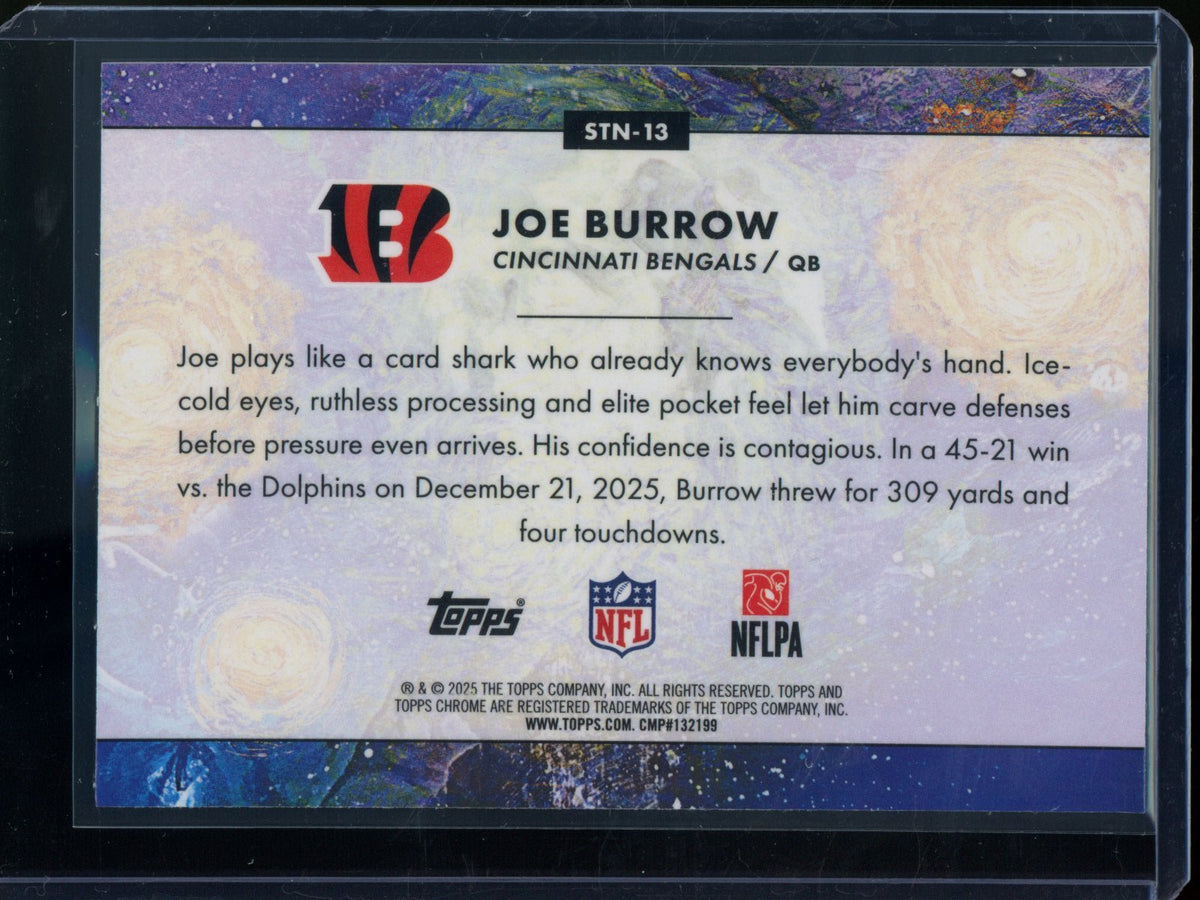 2025 Topps Chrome Cosmic Joe Burrow Stars In the Night SP Bengals - Trading Card Market