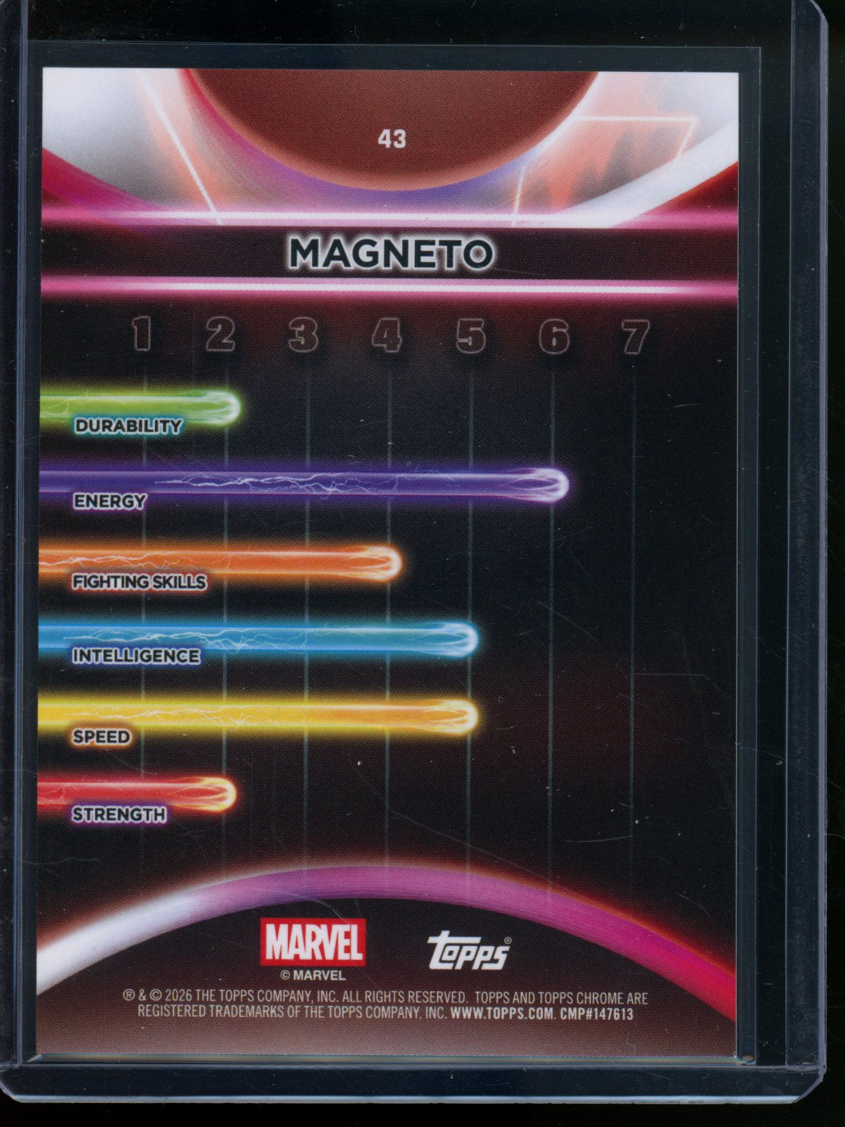 2026 Topps Chrome Marvel Magneto Purple Refractor /75 #43