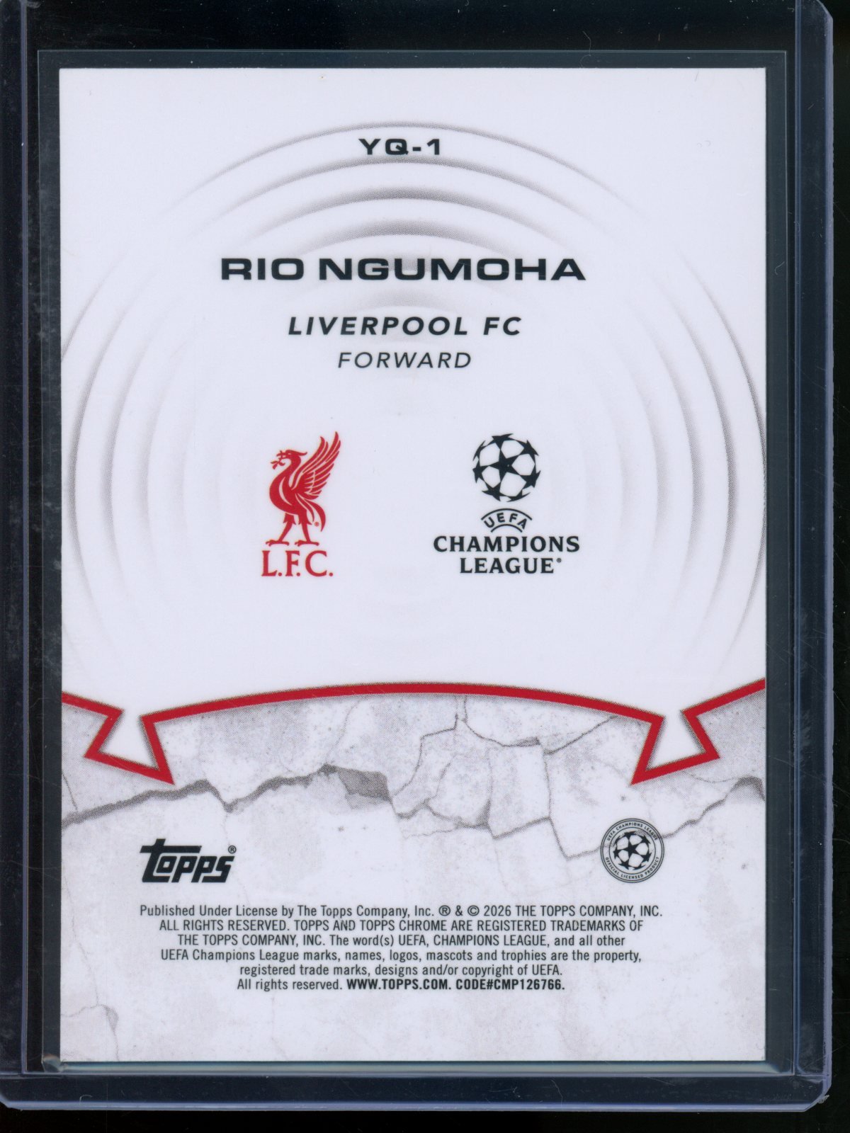 2026/27 Topps Chrome Rio Ngumoha Rookie RC Purple Youthquake Refractor /75 Liverpool - Trading Card Market