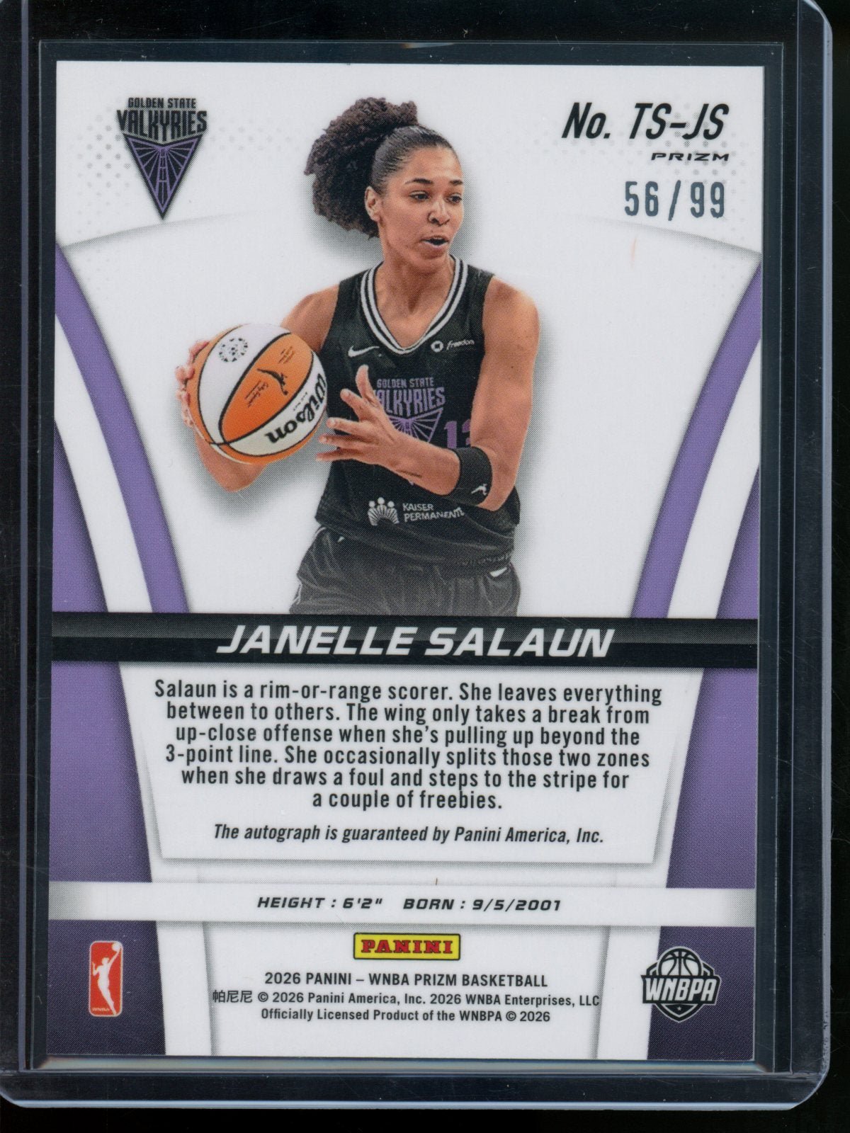 2026/27 Panini Prizm Janelle Salaun Red Refractor Autograph /99 Valkyries - Trading Card Market