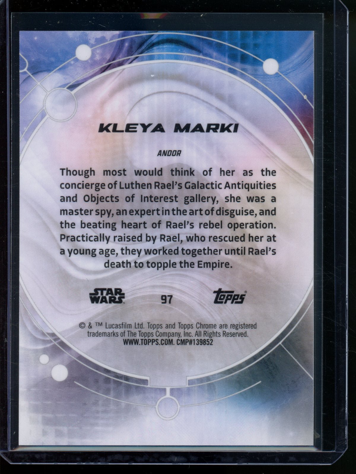 2026 Topps Chrome Star Wars Kleya Marki Orange Geometric Refractor /25 - Trading Card Market