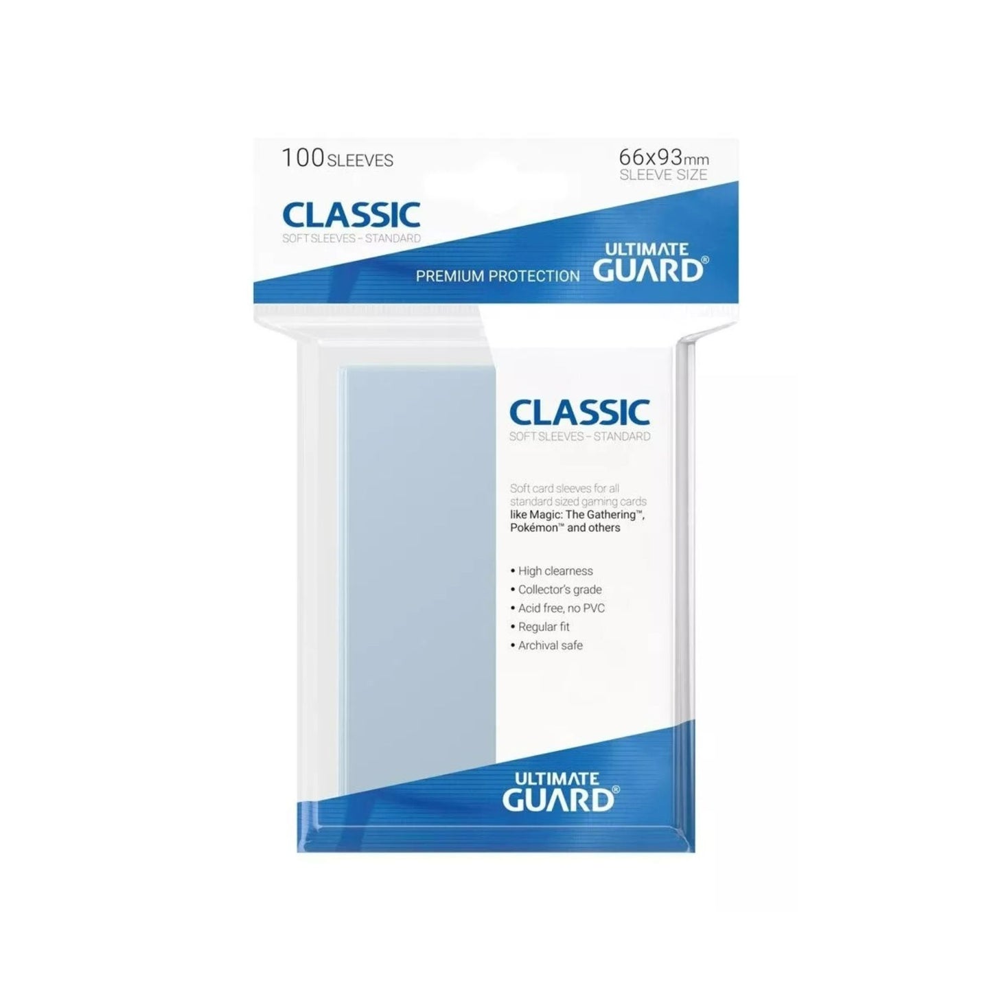 Ultimate Guard Classic Soft Sleeves Clear - Trading Card Market