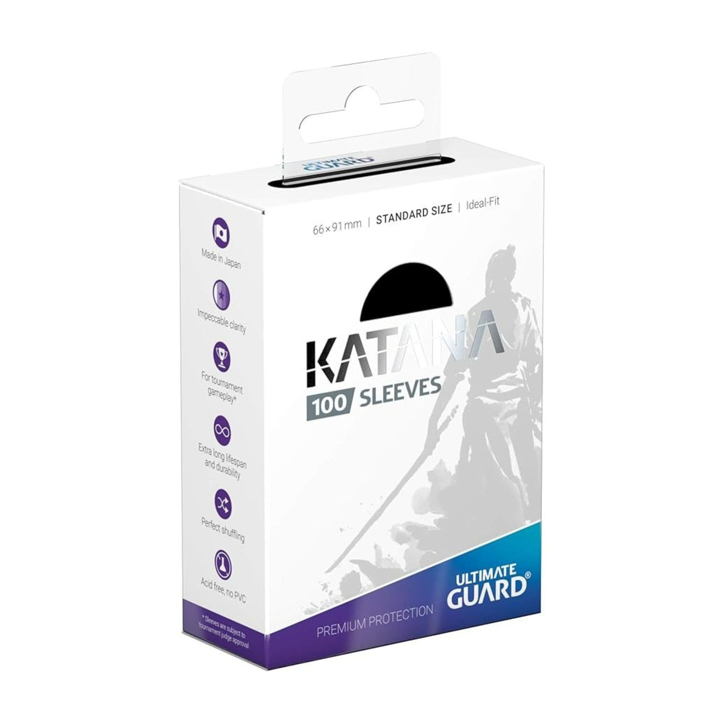 Ultimate Guard Katana Sleeves Black - Trading Card Market