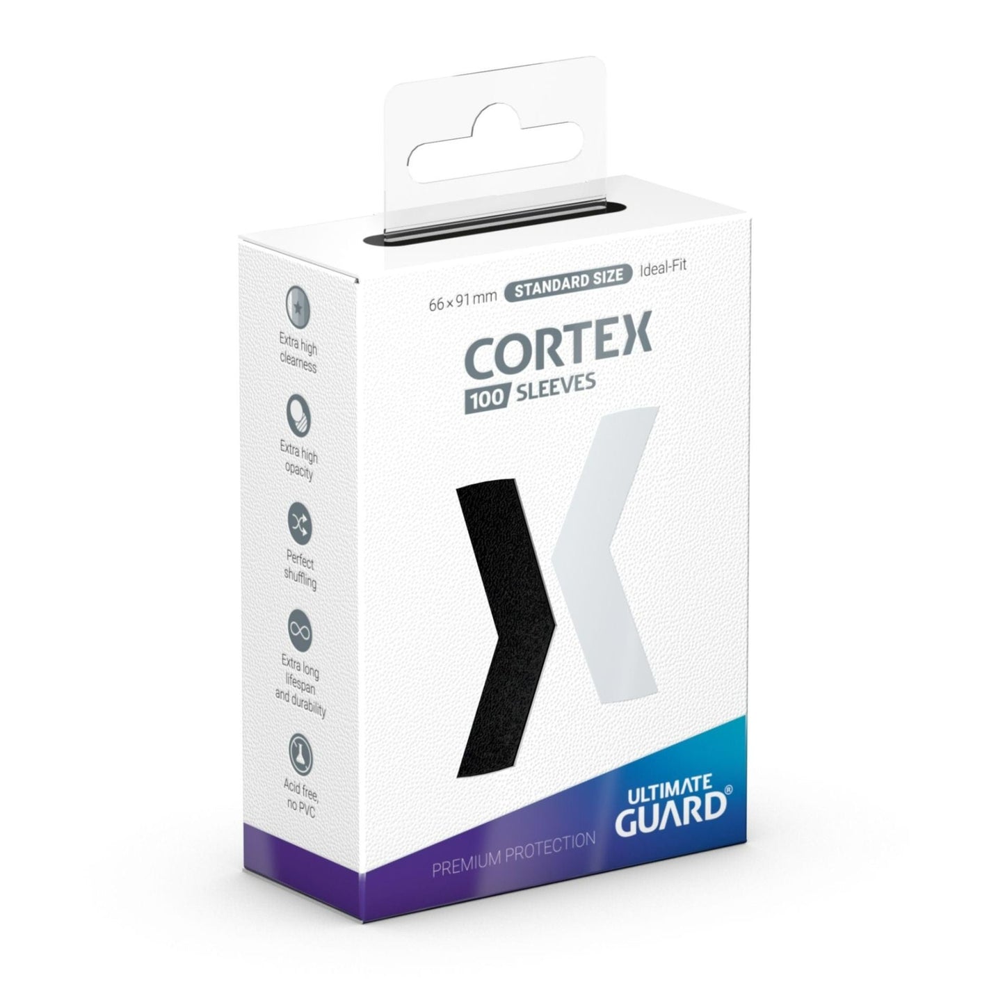 Ultimate Guard Cortex Standard Sleeve Black Glossy - Trading Card Market