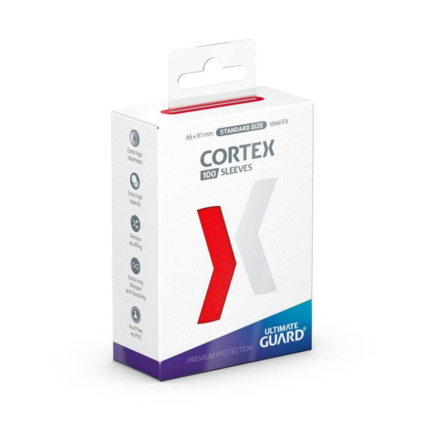 Ultimate Guard Cortex Standard Size Red Matte - Trading Card Market