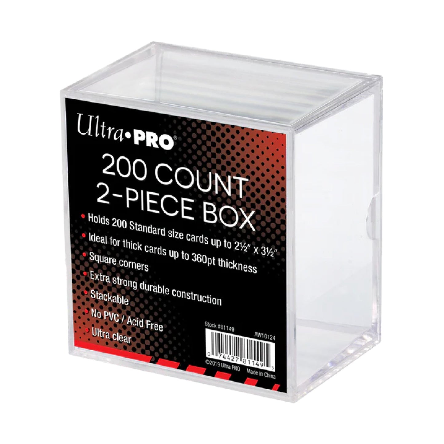 Ultra Pro 200ct 2 - Piece Slide Storage Box - Trading Card Market