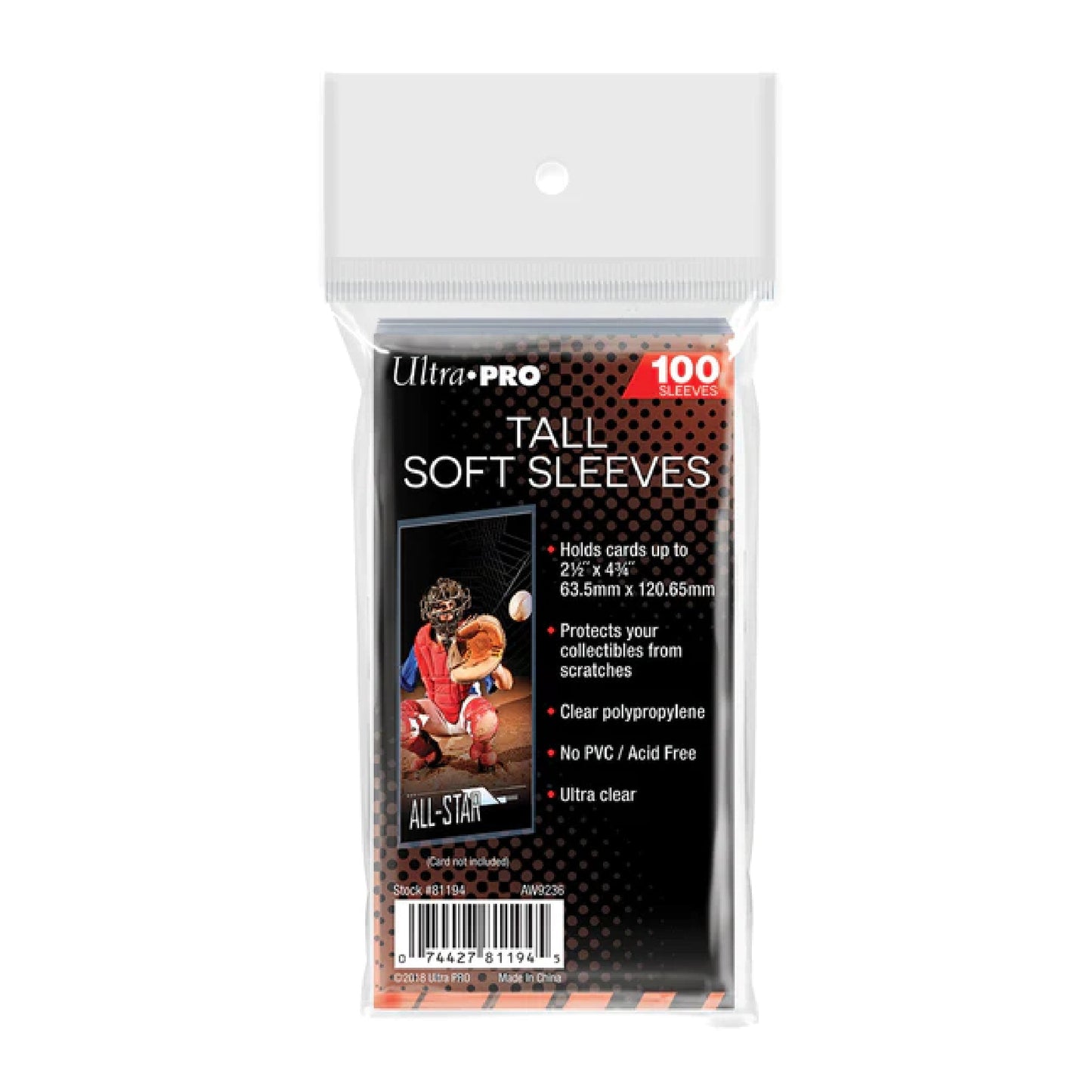 Ultra Pro Tall Soft Sleeves - Trading Card Market