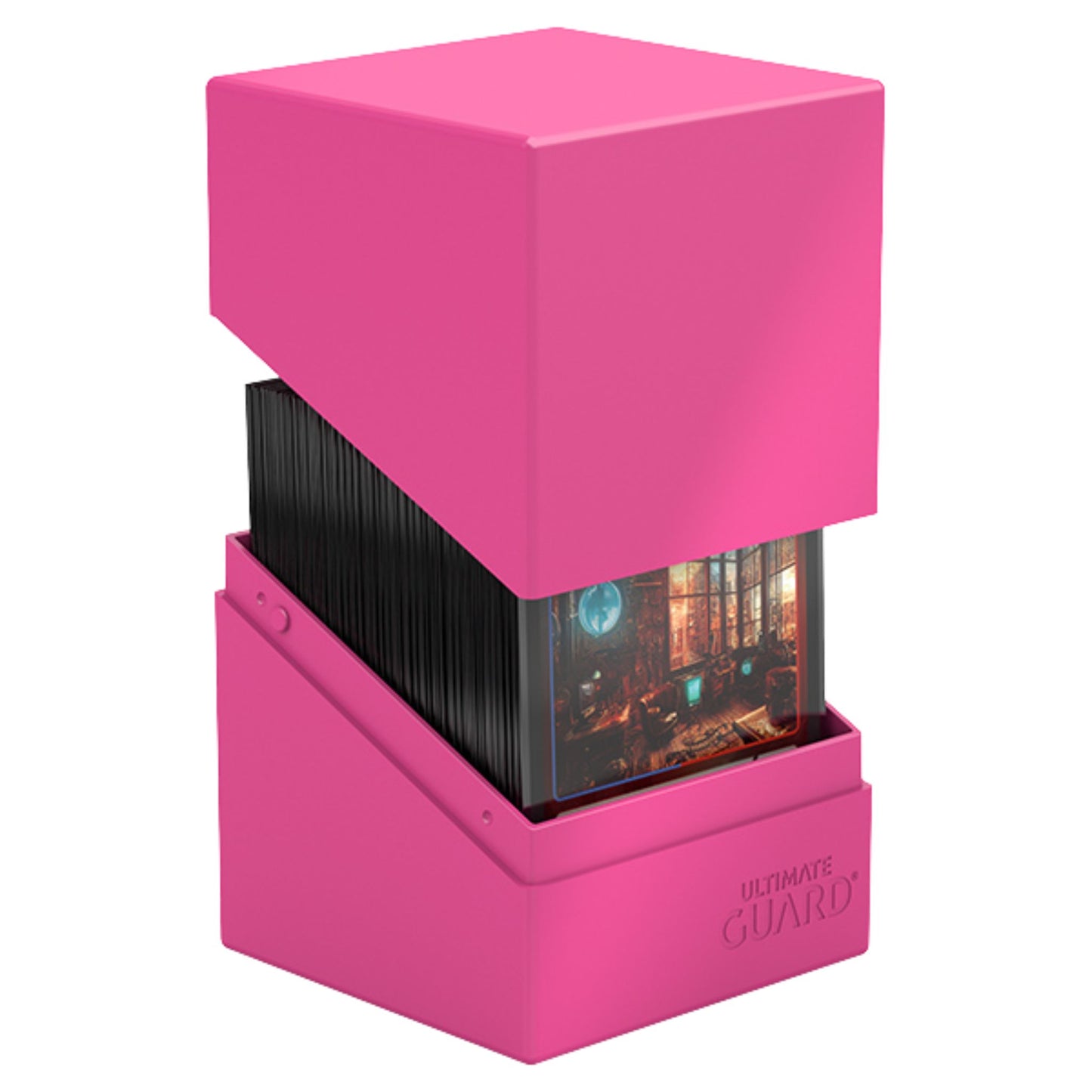 Ultimate Guard Boulder 100+ Standard Size Neon Pink Deck Case - Trading Card Market