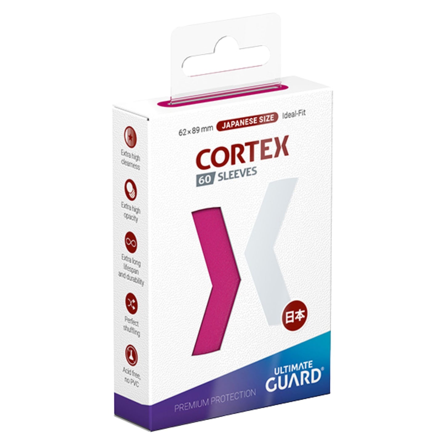 Ultimate Guard Cortex Japanese Size Glossy Pink - Trading Card Market