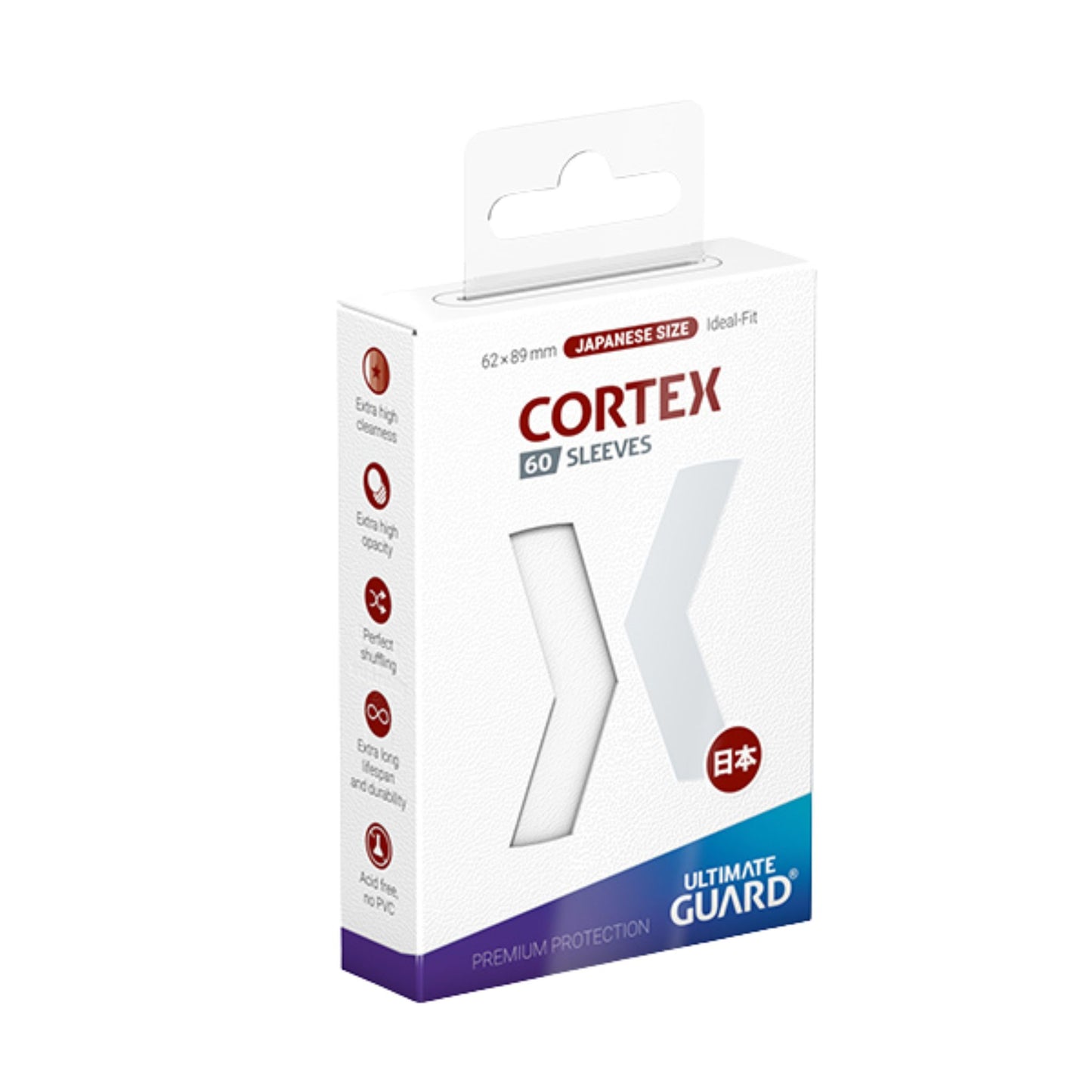 Ultimate Guard Cortex Japanese Size Glossy White - Trading Card Market